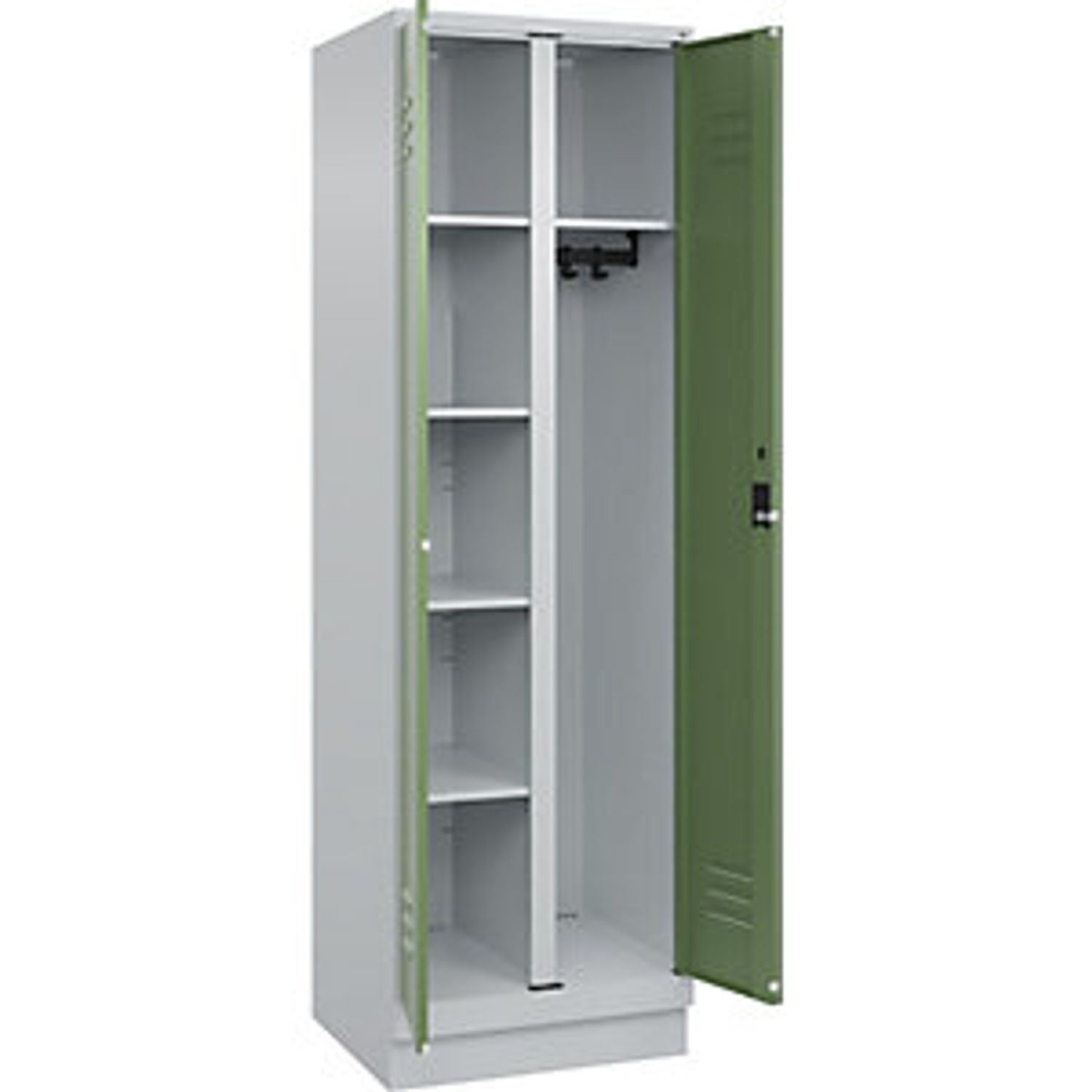 EUROKRAFTpro Evolo Plus Bench Seat Z Locker 3 Compartments White 808610