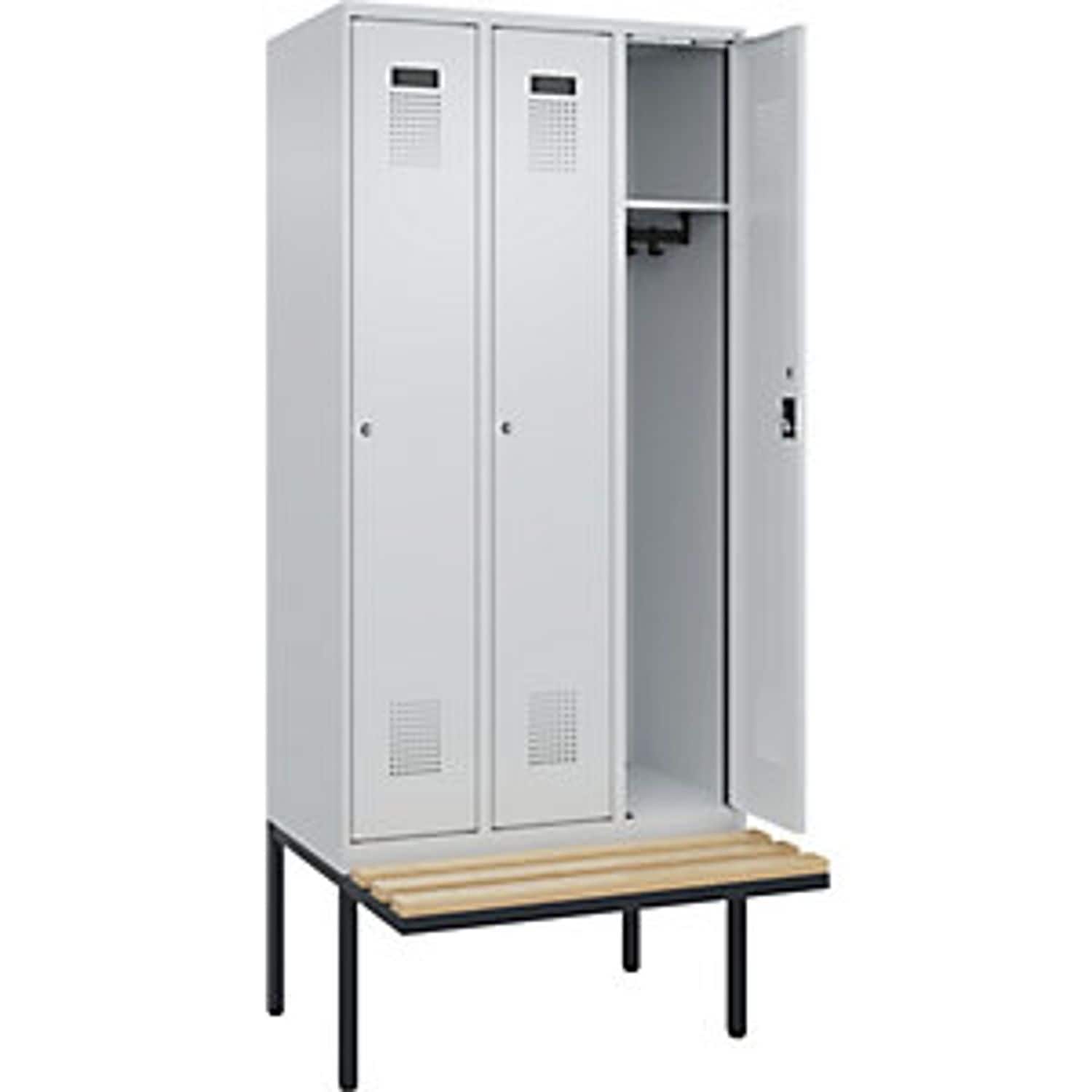EUROKRAFTpro Fydor Z Locker 4 Compartments Blue Grey/light Grey W 1200mm 4 Compa