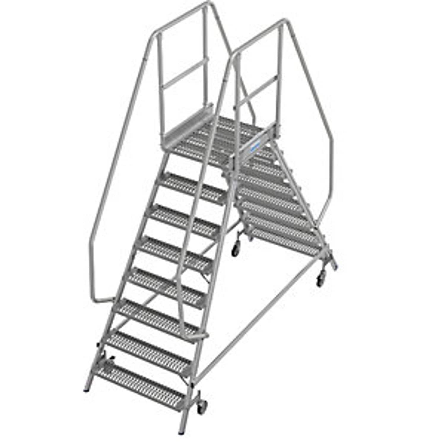 EUROKRAFTpro Mobile Safety Steps with R13 Anti-slip Properties with Double Sided