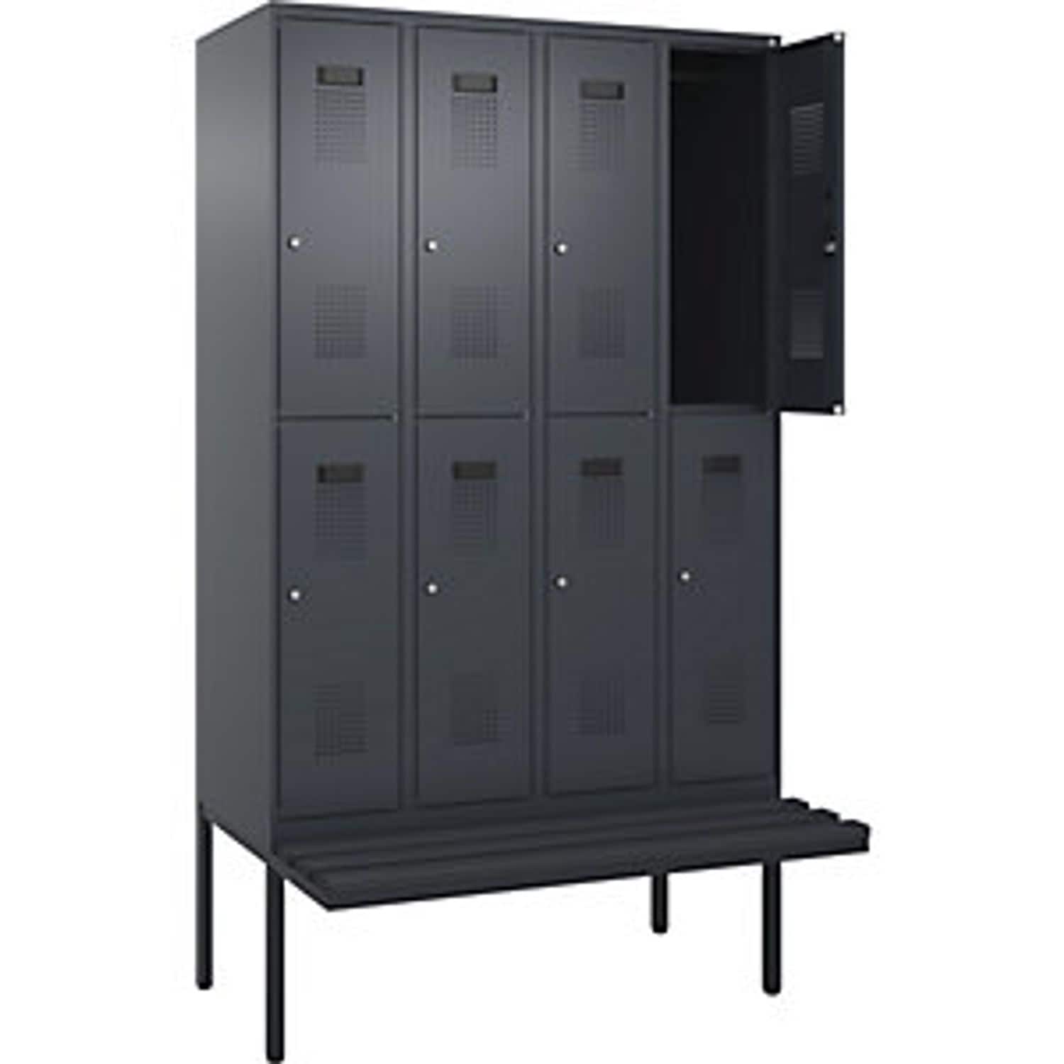 EUROKRAFTpro Evolo Plus Clean and Dirty Clothes Locker Narrow 3 Compartments 809