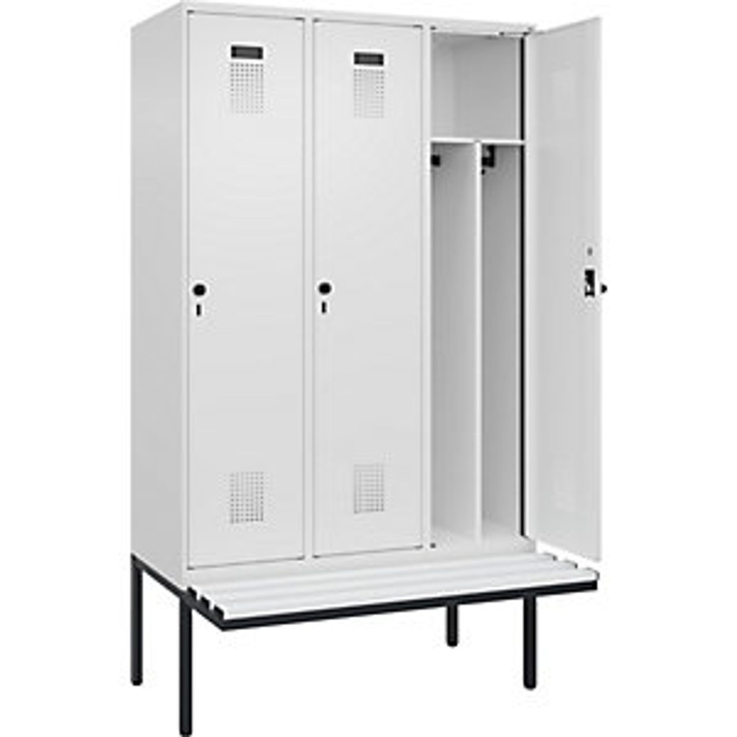 EUROKRAFTpro Evolo Plus Clean and Dirty Clothes Locker Narrow 2 Compartments 809