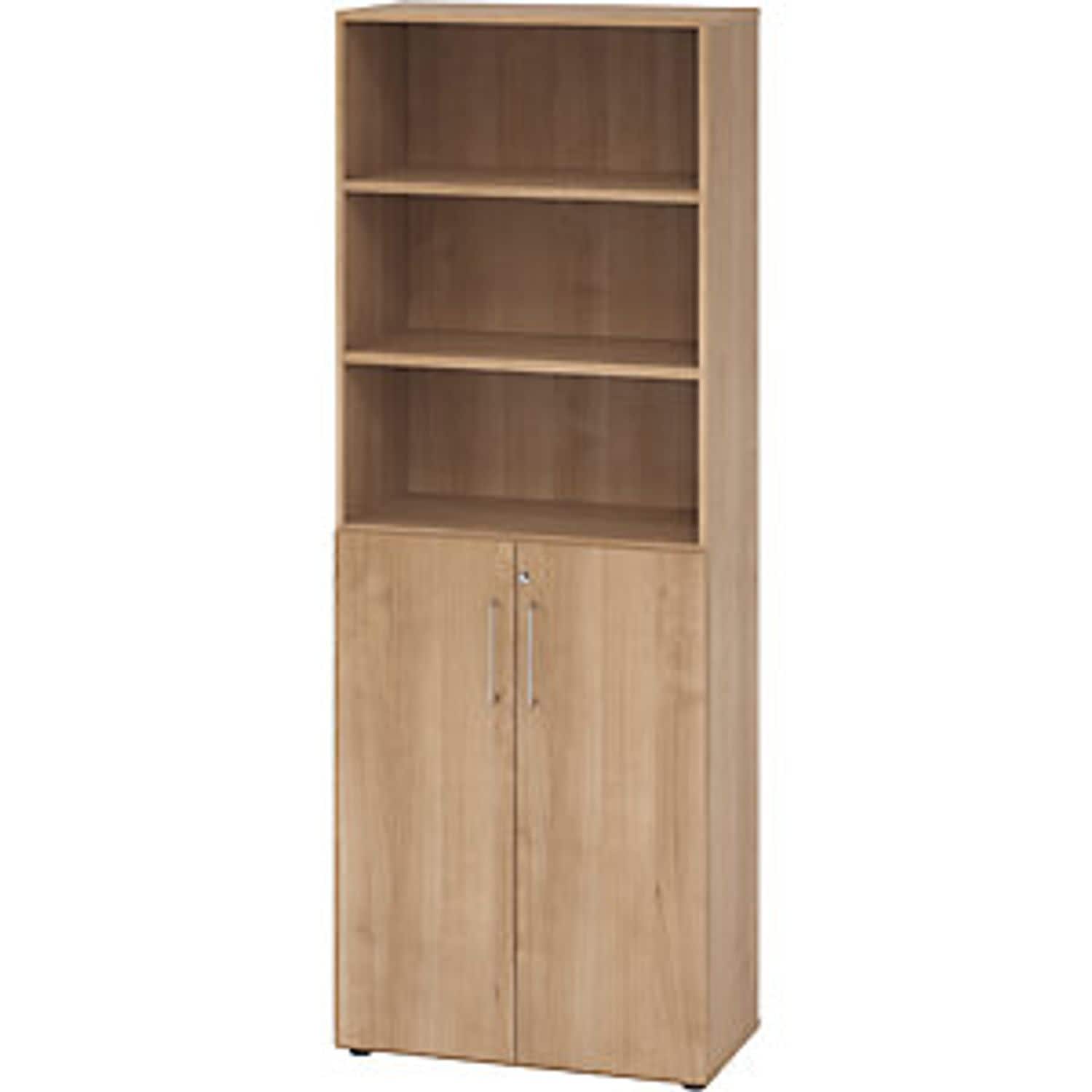 EUROKRAFTpro Office Cupboard/shelf Unit 5 Shelves 6 File Heights (3 of Which Are