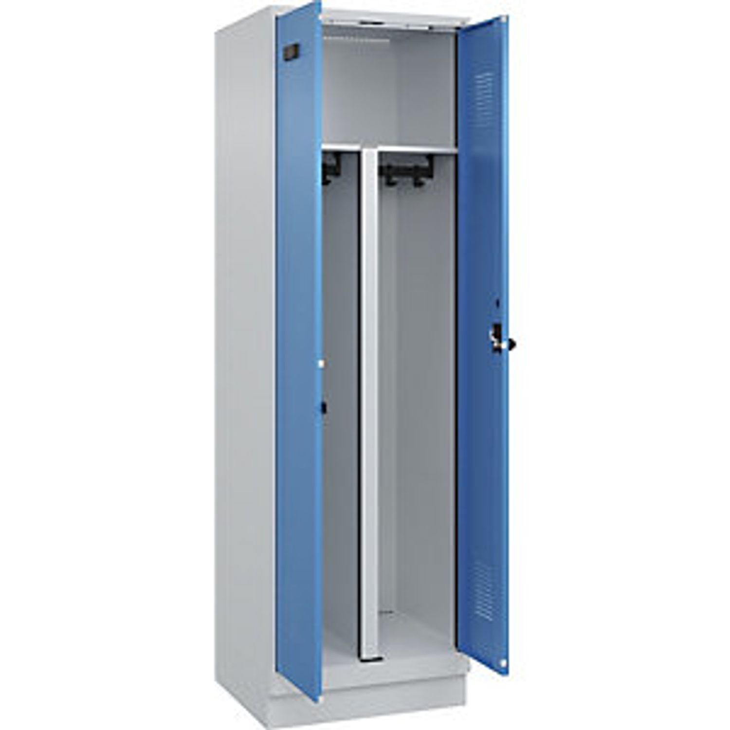 EUROKRAFTpro Fydor Locker 4 Compartments Light Grey/grey W 1200mm 4 Compartments