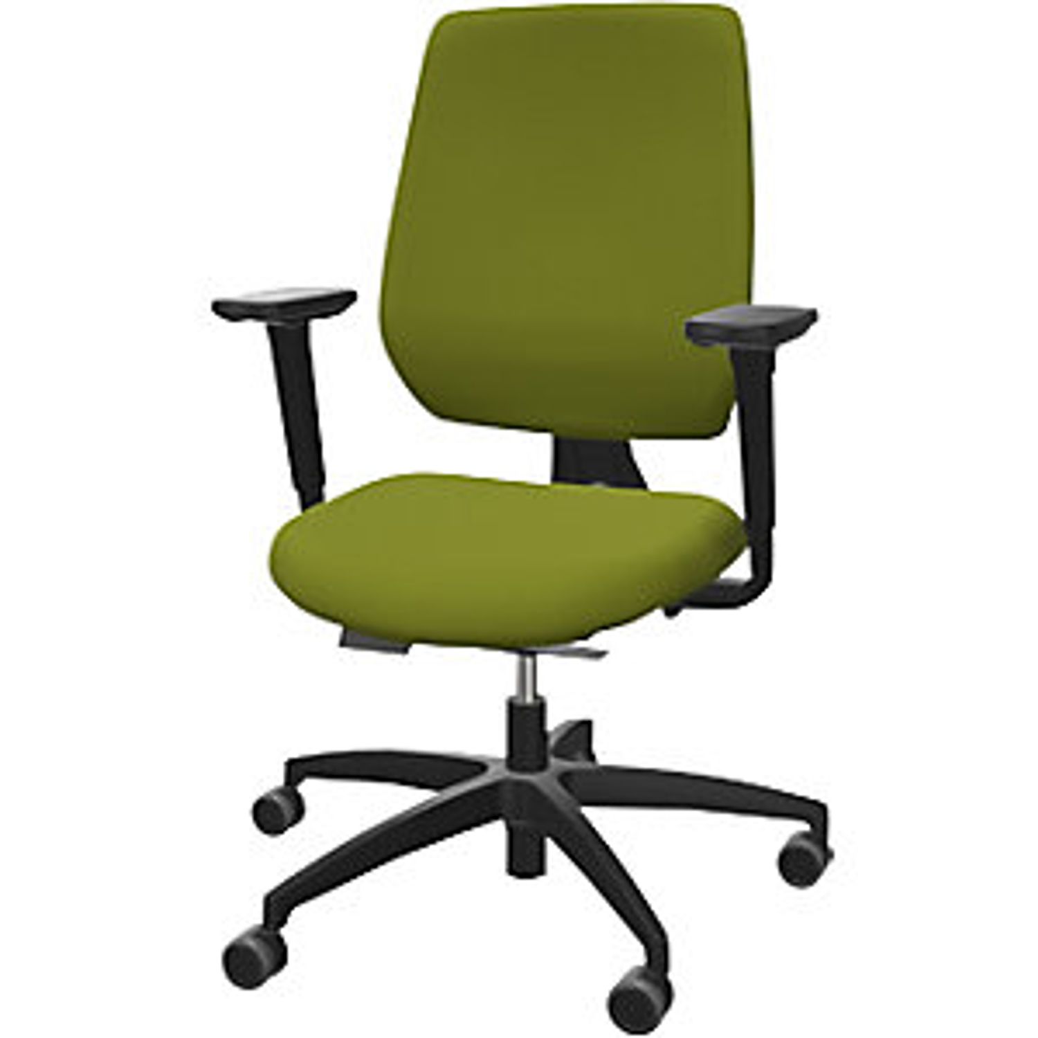 EUROKRAFTpro Speed-o Office Swivel Chair with Upholstered Back Rest Light Green