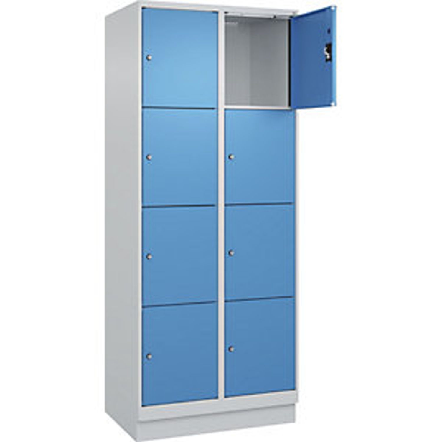 EUROKRAFTpro Classic Plus Bench Seat Double Deck Clothes Locker 3 Compartments G