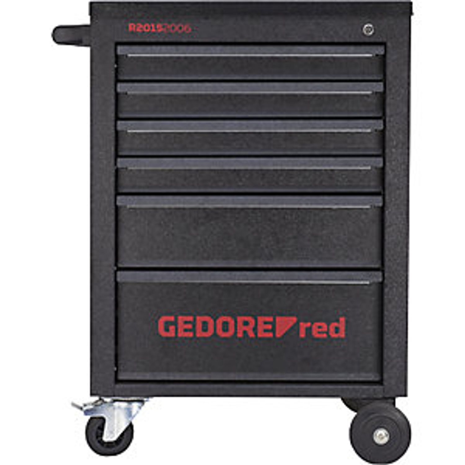 EUROKRAFTpro Mechanic Workshop Trolley Fully Equipped 6 Drawers 166 Parts Black
