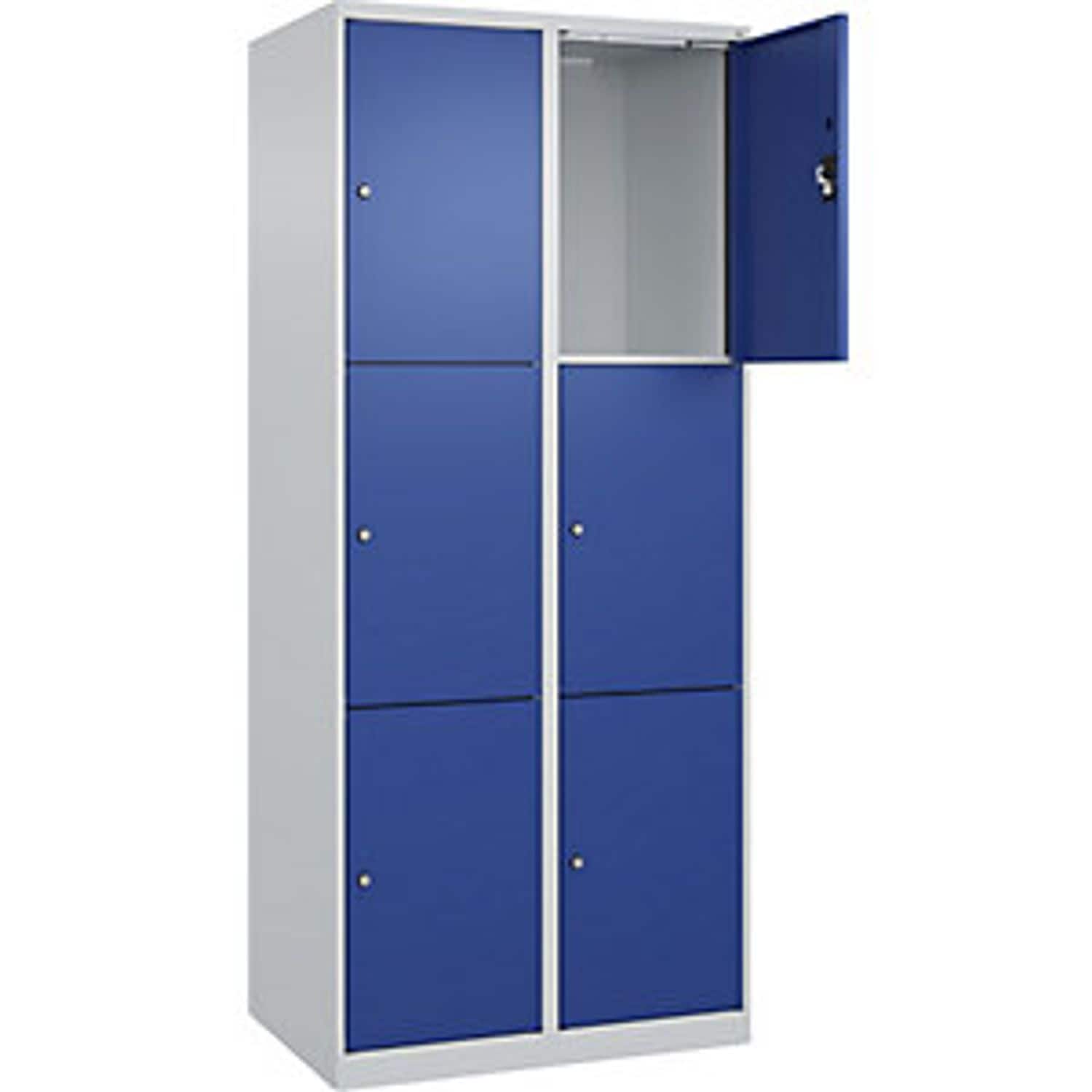 EUROKRAFTpro Classic Plus Clean and Dirty Bench Seat Clothes Locker Narrow 4 Com
