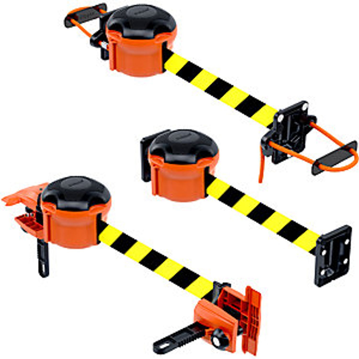 EUROKRAFTpro Tape Barrier with Magnet and Cable Bracket Indoor Max. Extension 90