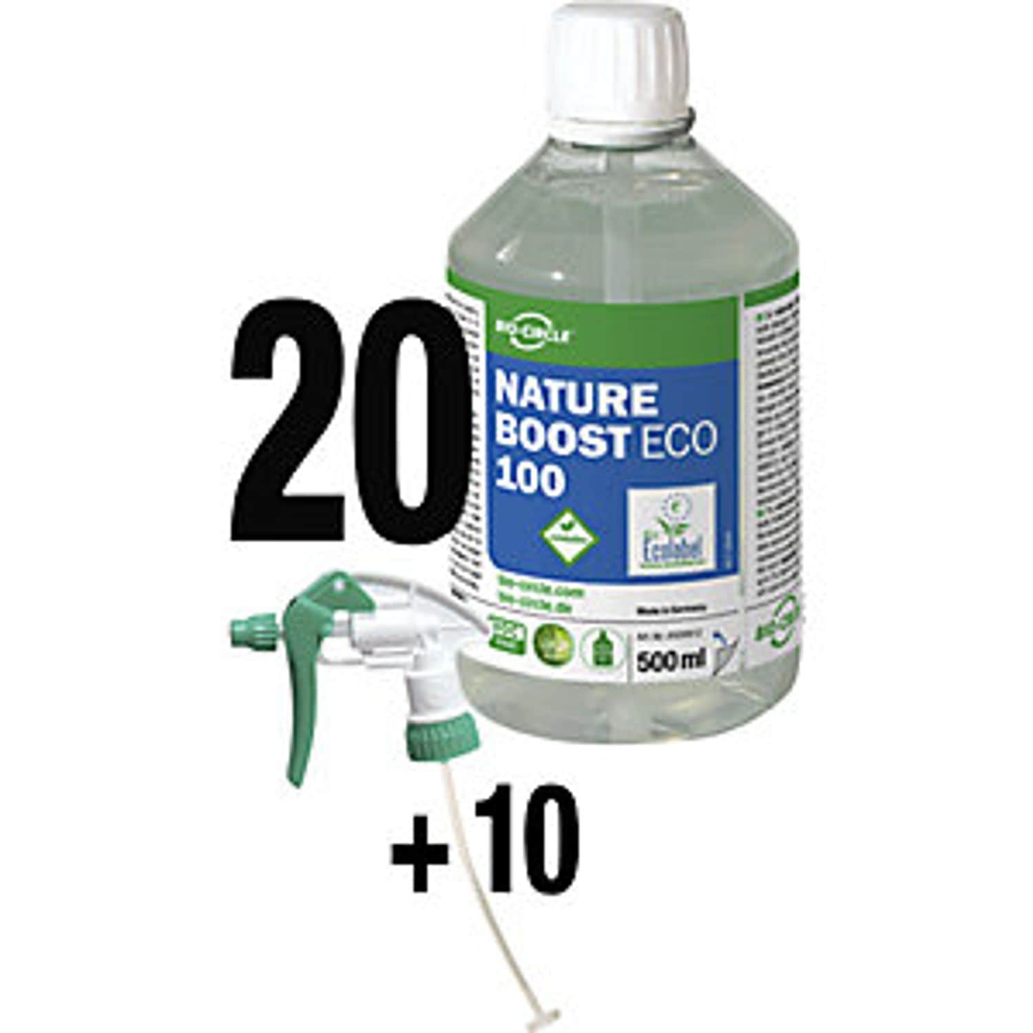 EUROKRAFTpro Nature Boost Eco 100 All-purpose Cleaner Pack of 20 x 500 ml Bottle