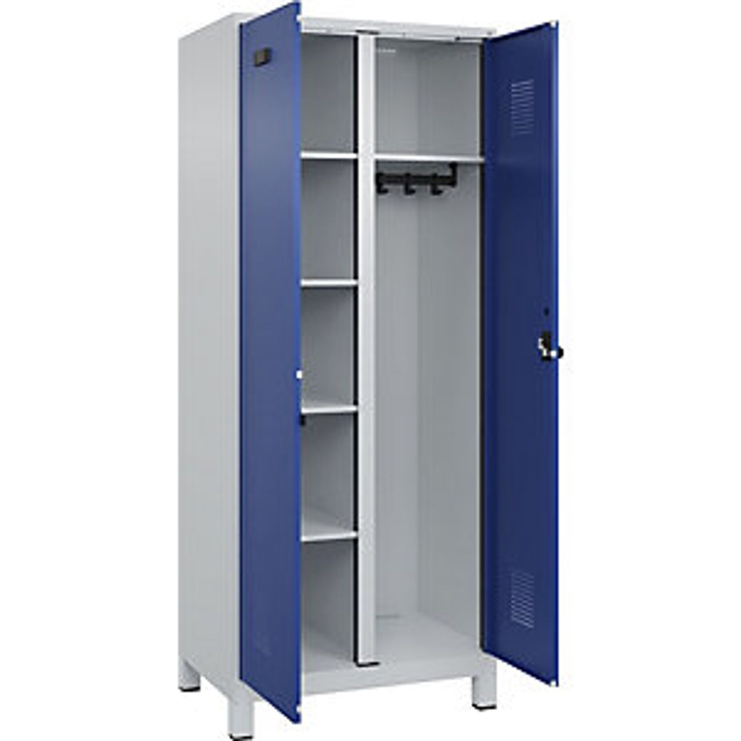 EUROKRAFTpro Classic Plus Z Locker 4 Compartments Light Grey/reseda Green W 1200