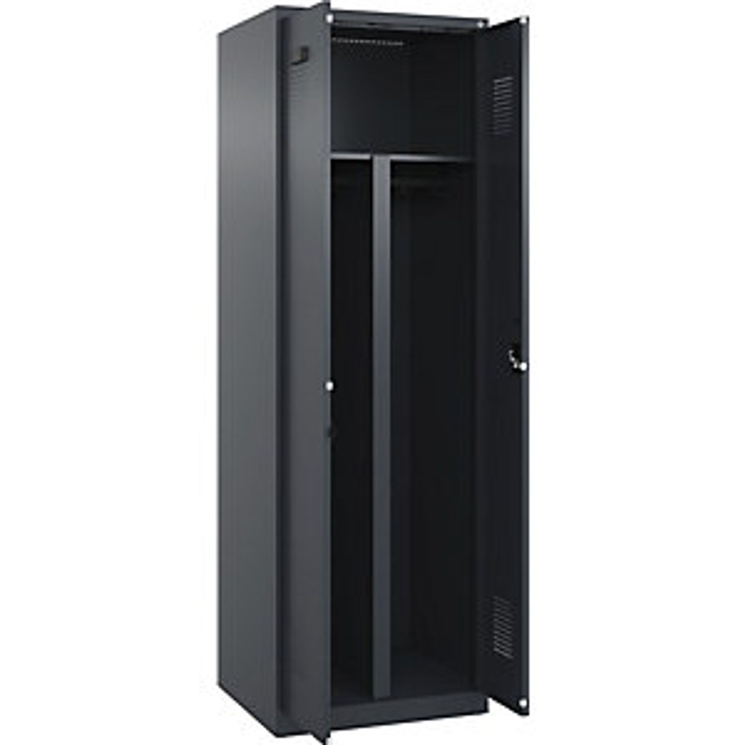 EUROKRAFTpro Fydor Z Locker 2 Compartments Light Grey/brilliant Blue W 600mm 2 C