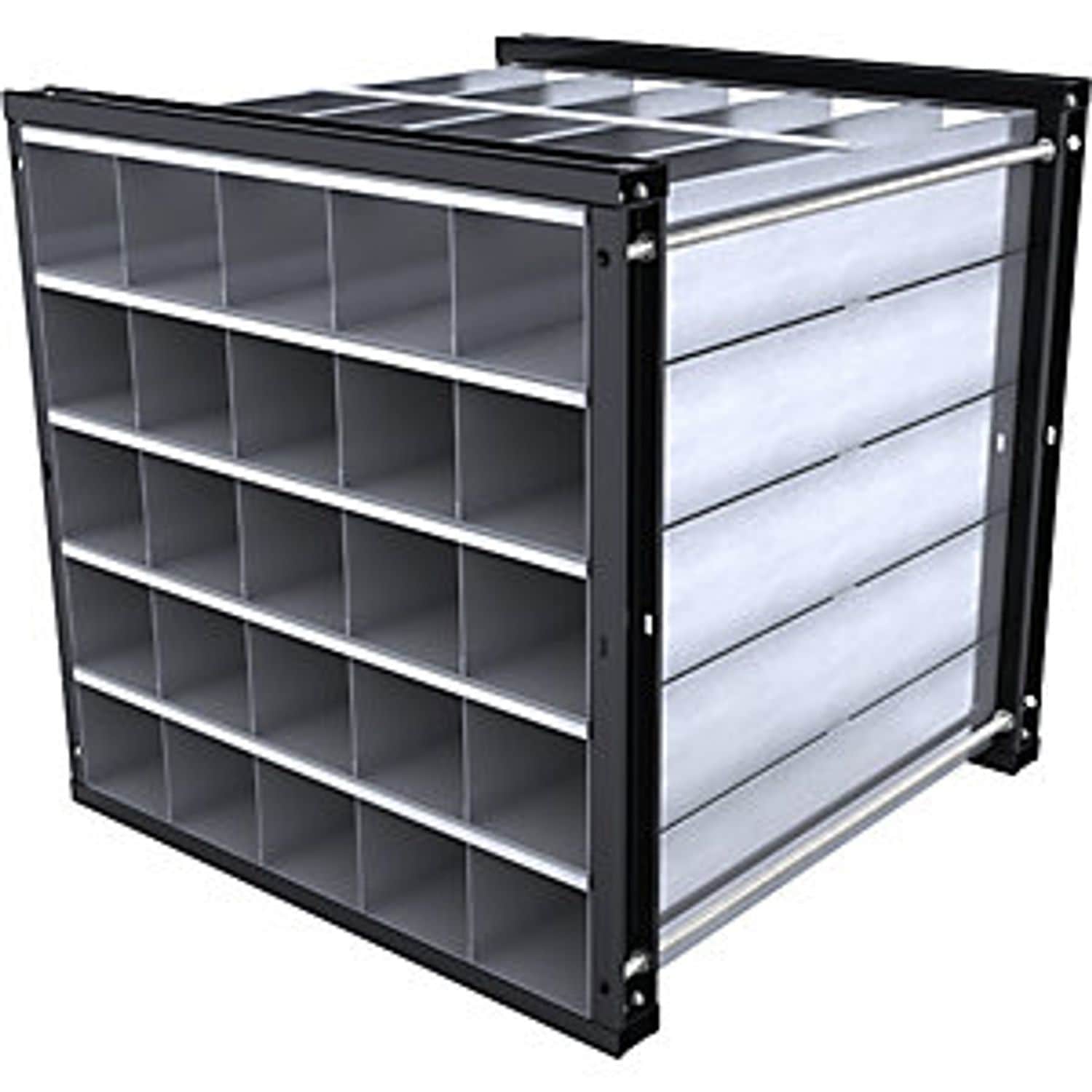 EUROKRAFTpro Fydor Locker 2 Compartments Grey W 800mm 2 Compartments Sloping Roo