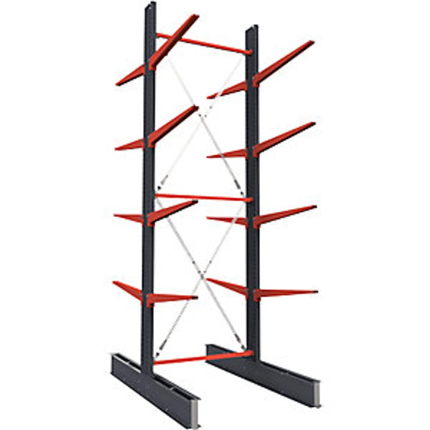 EUROKRAFTpro Attillo Cantilever Racking Unit Double Sided HxW 4000 x 1000mm Cant