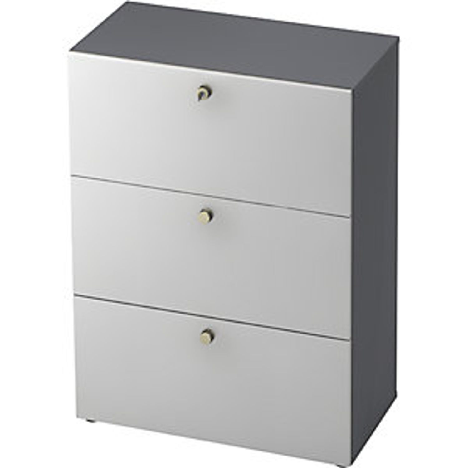 EUROKRAFTpro Suspension File Cabinet HxWxD 1100 x 800 x 420mm Graphite/aluminium