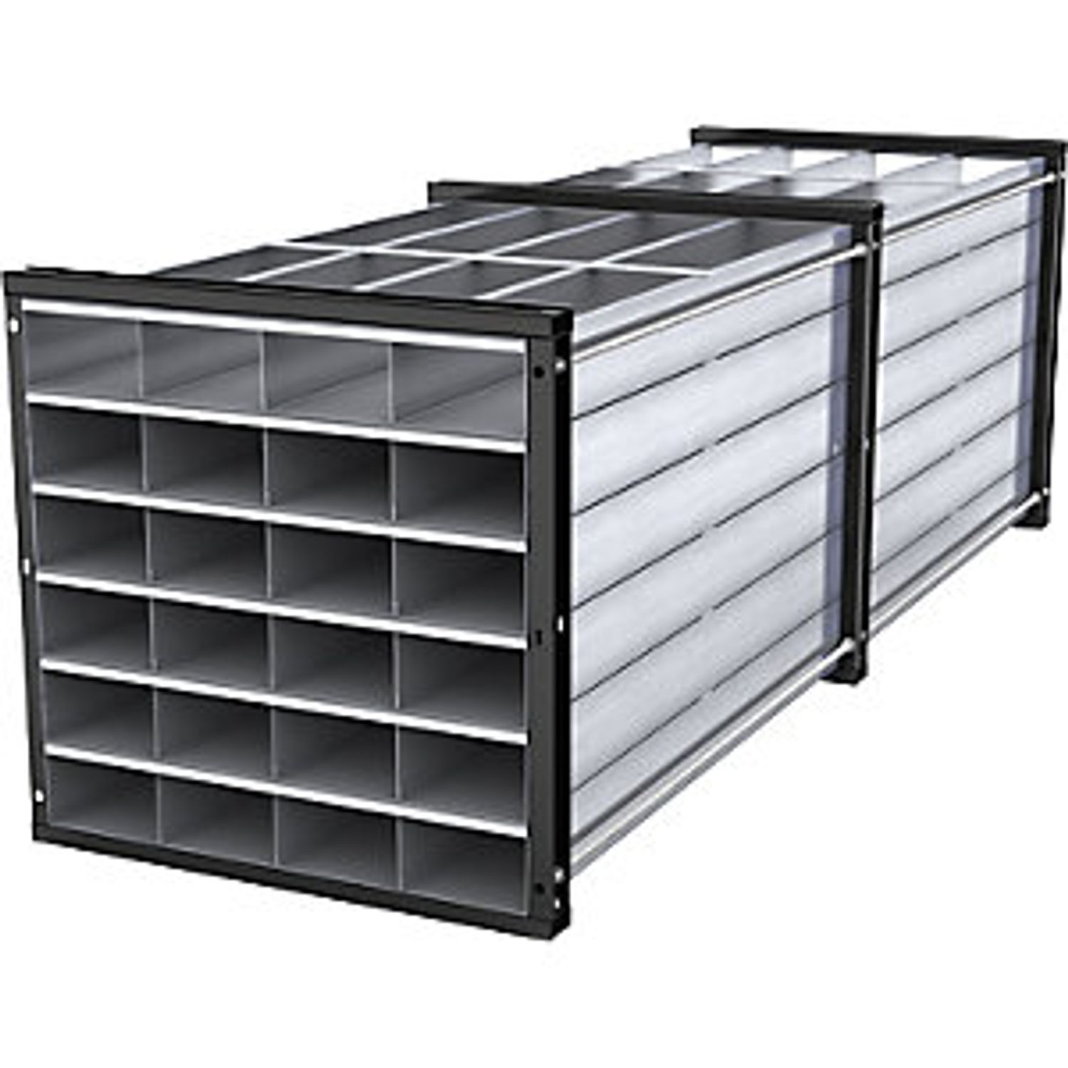EUROKRAFTpro Classic Plus Bench Seat Clothes Locker 2 Compartments Light Grey/re