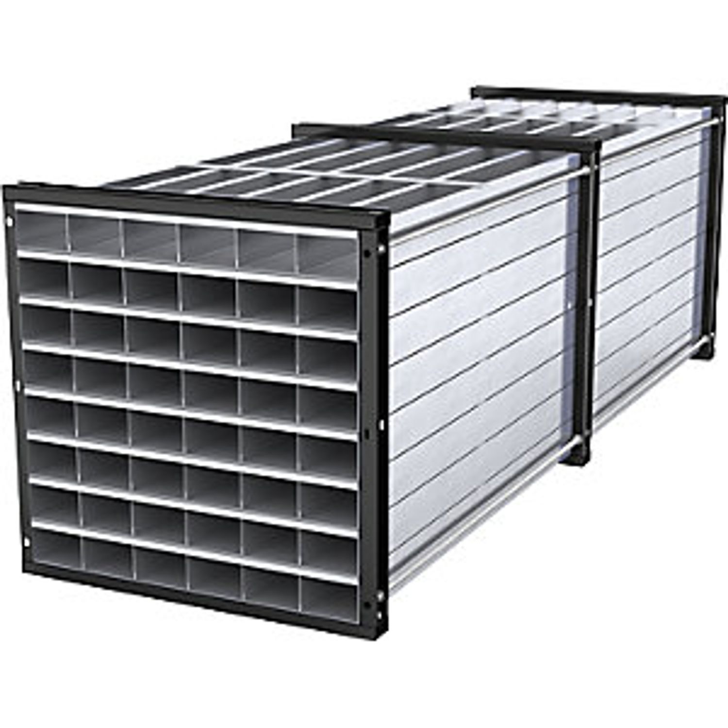 EUROKRAFTpro Classic Plus Clothes Locker 3 Compartments Light Grey/grey W 1200mm