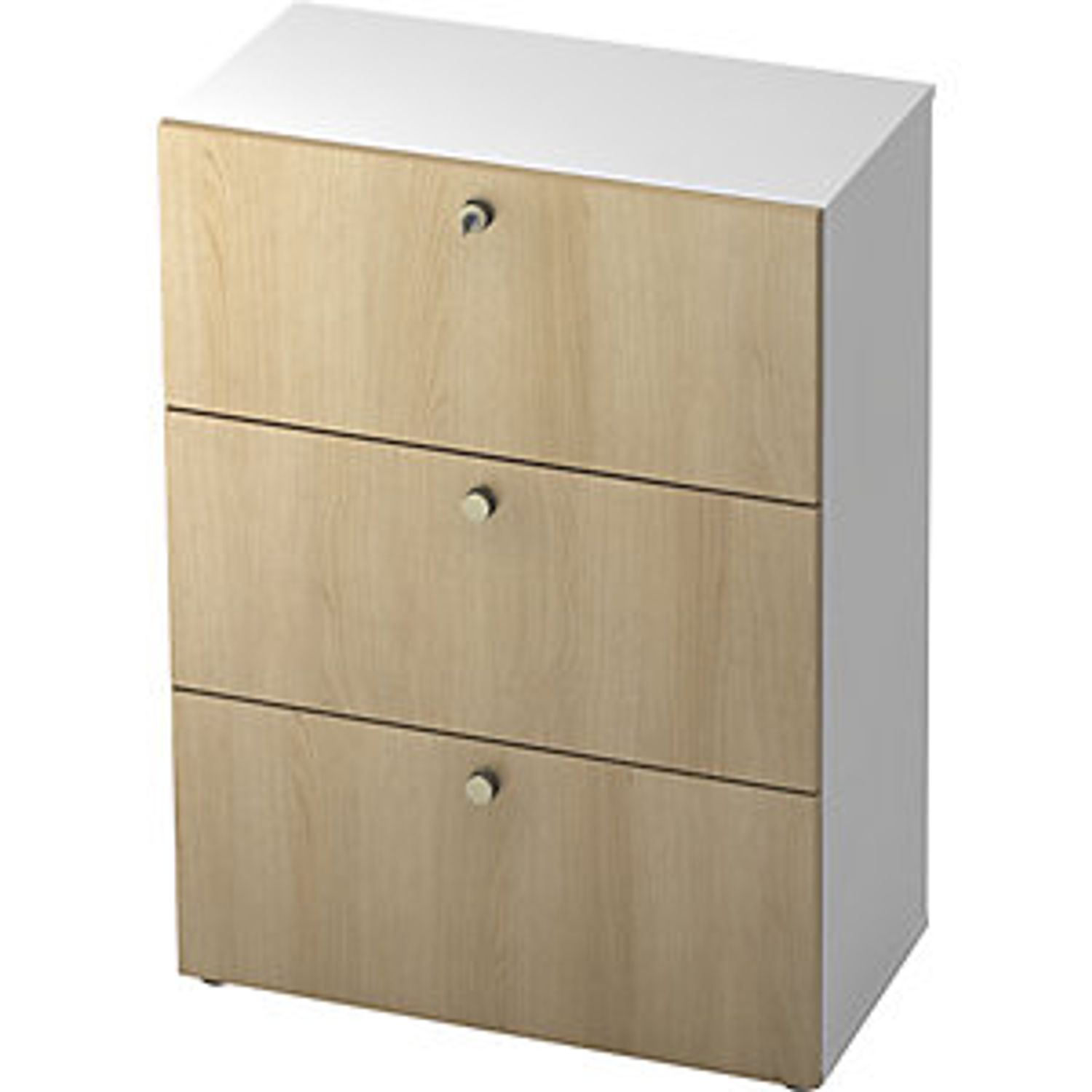 EUROKRAFTpro Suspension File Cabinet HxWxD 1100 x 800 x 420mm White/oak