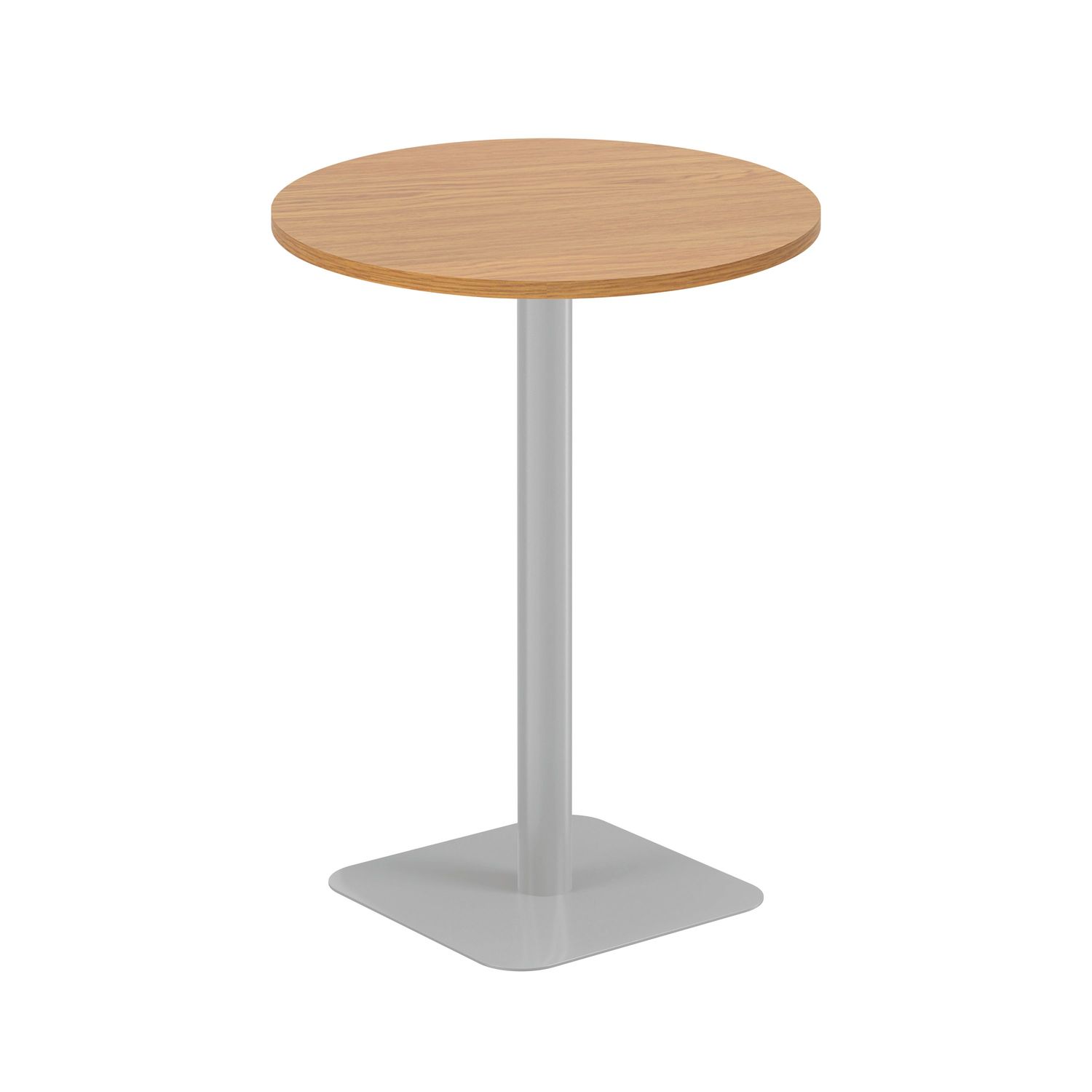 Jemini Origin 800mm High Table - Nova Oak/Silver