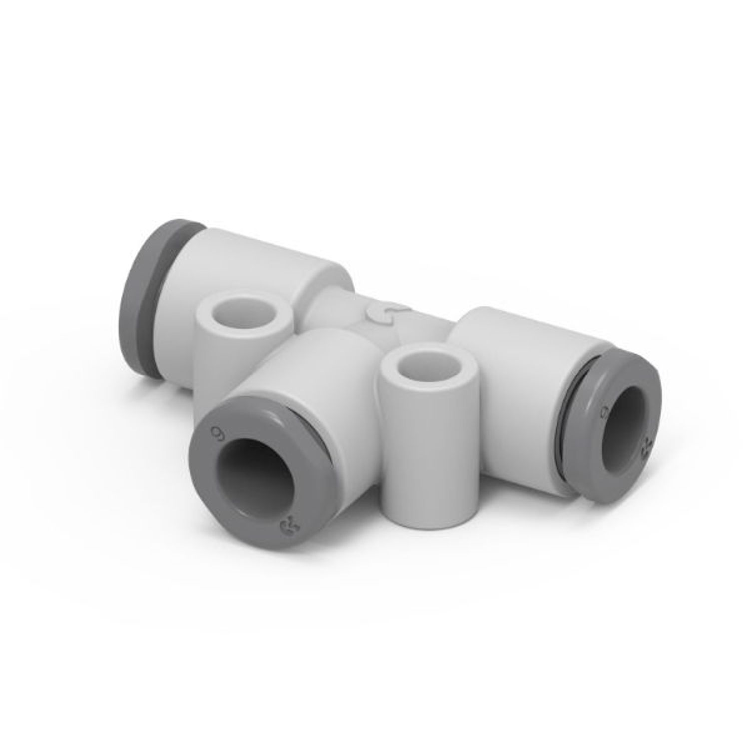 Camozzi G7540 GRIPfit Equal and Reducer Intermediate Tee - G7540 8-8-6 Pack of 5