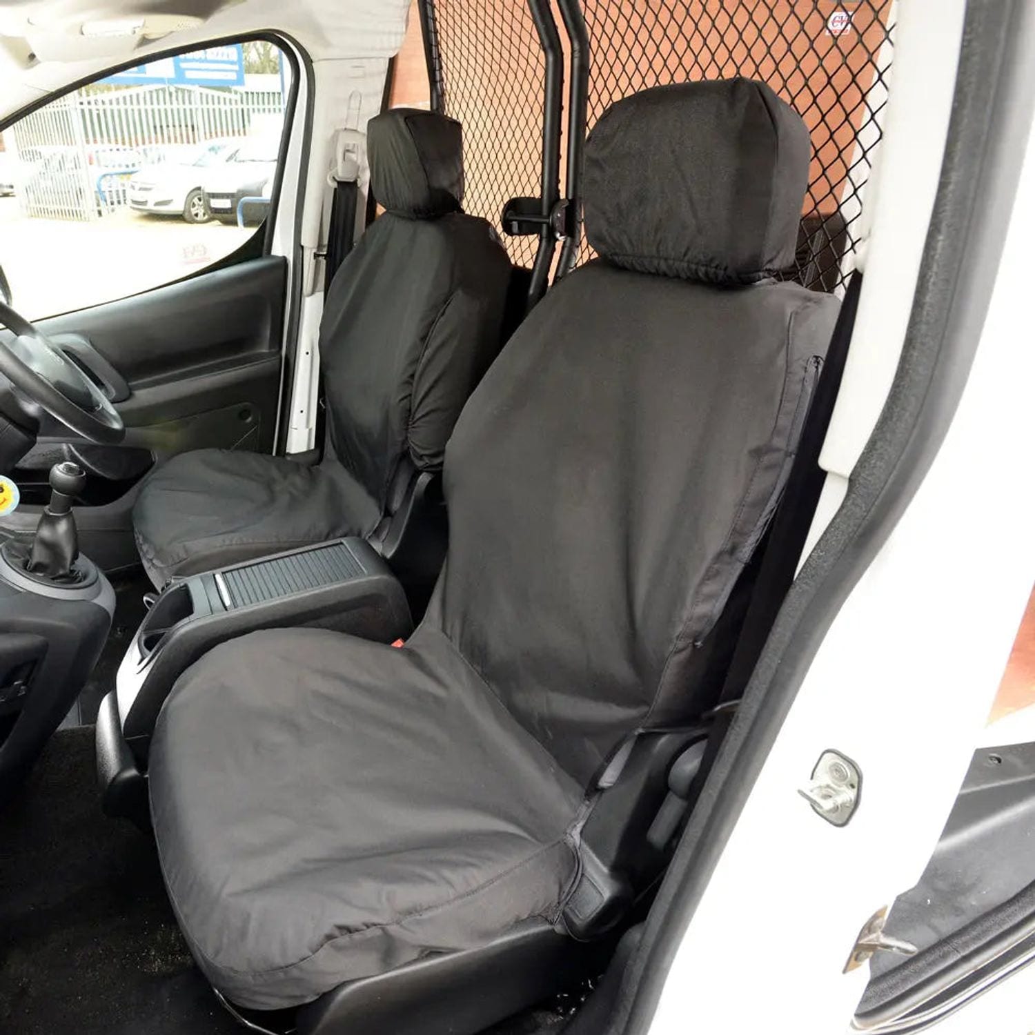 UK Custom Covers Peugeot Rifter (2018 Onwards) Tailored PU Front Seat Covers - B