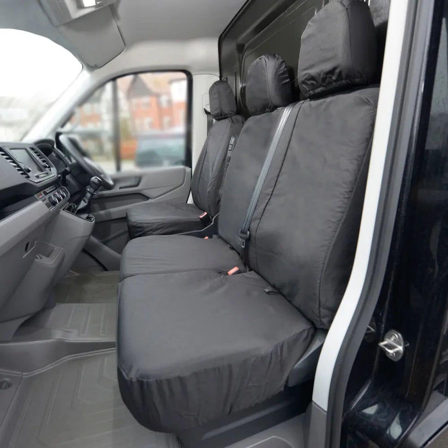 UK Custom Covers Man TGE (2017 Onwards) Tailored PU Front Seat Covers (No Foldin