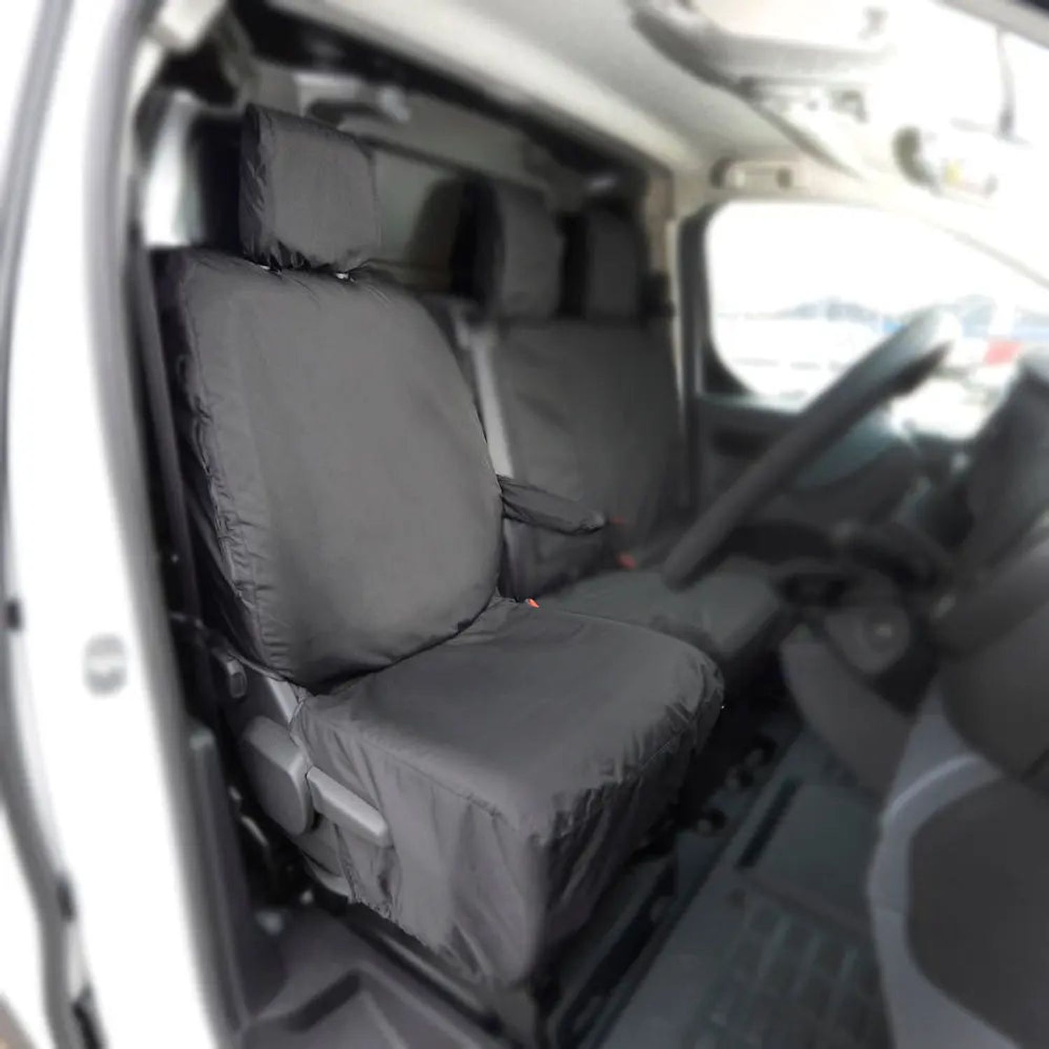 UK Custom Covers Peugeot Expert (2016 Onwards) Tailored PU Drivers Seat Cover -