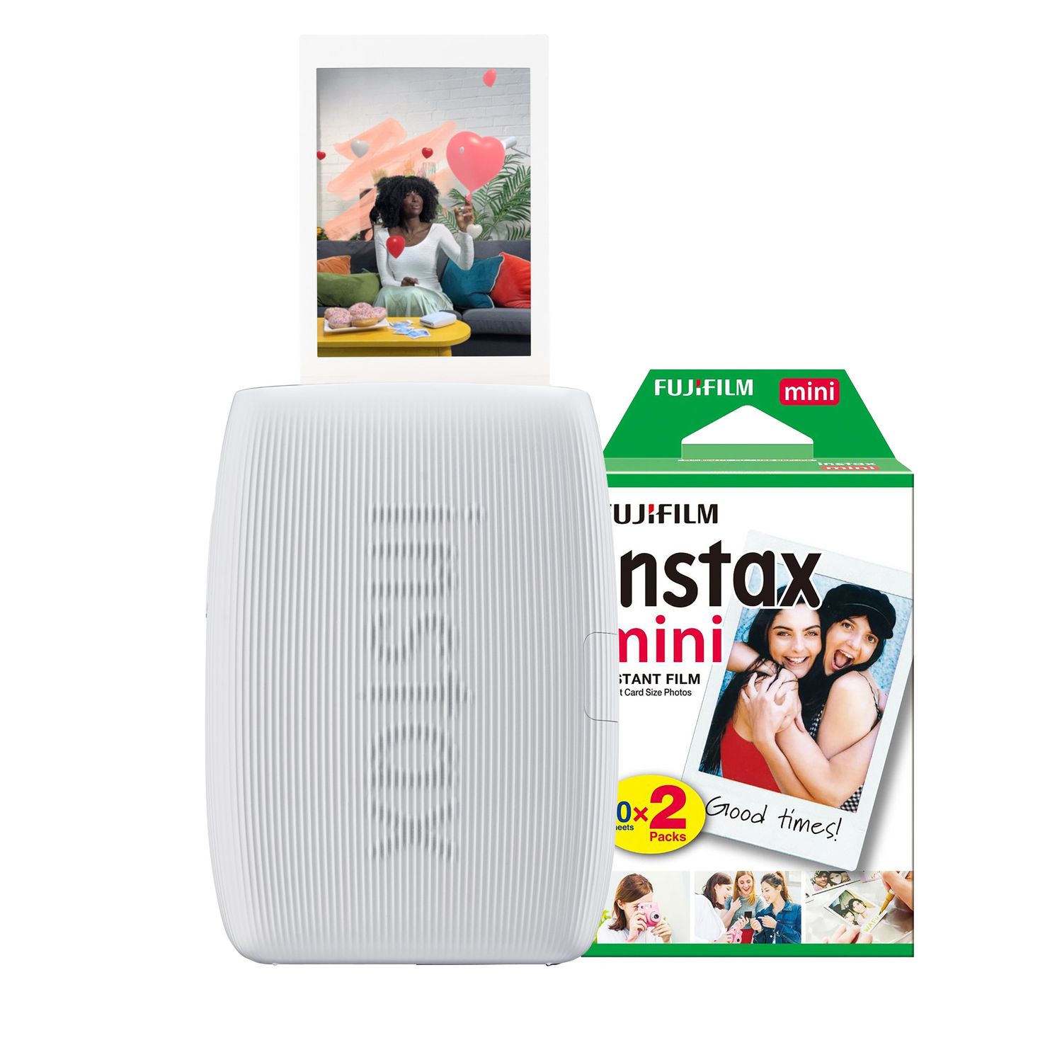 Fujifilm Instax Mini Link 3 Wireless Smartphone Photo Printer - Clay White - Pri