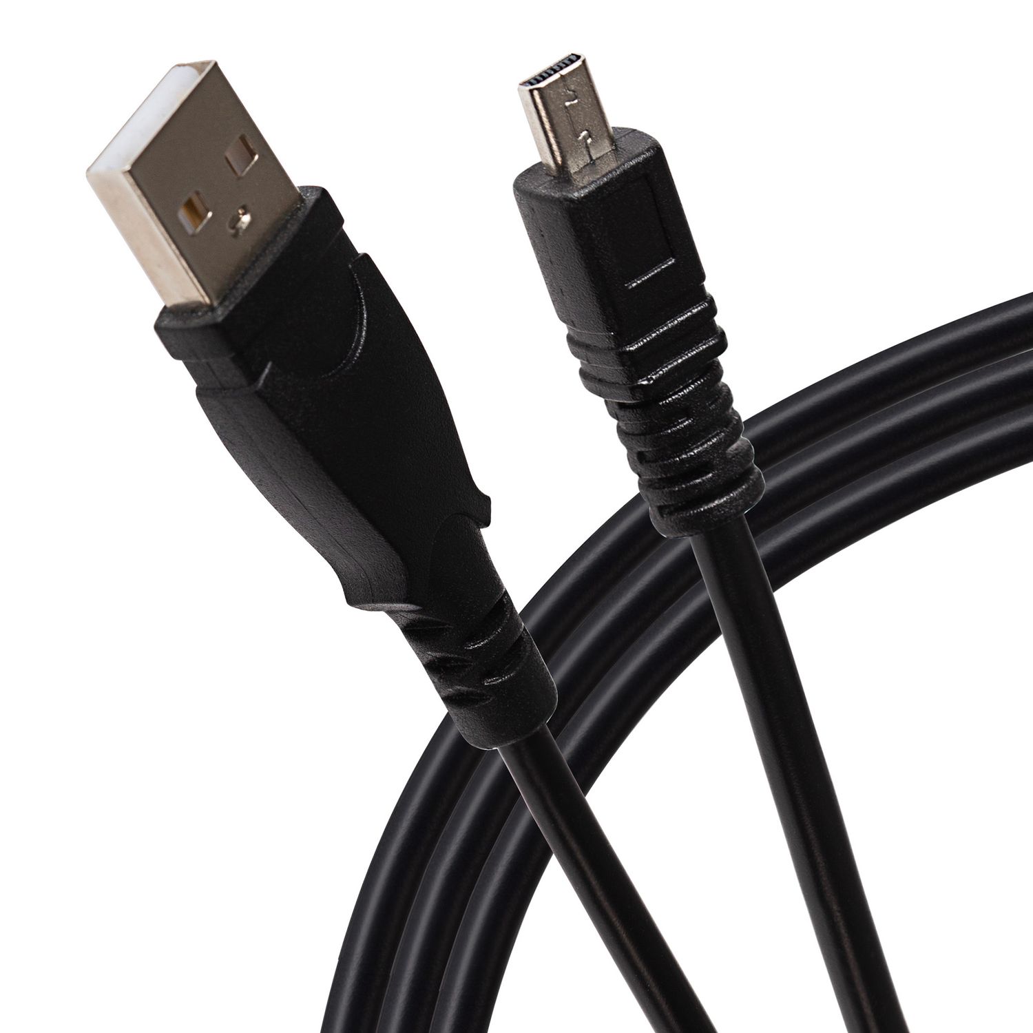 Praktica USB-A 2.0 to 8 Pin Mini USB Camera Charging Cable - Black, 3m