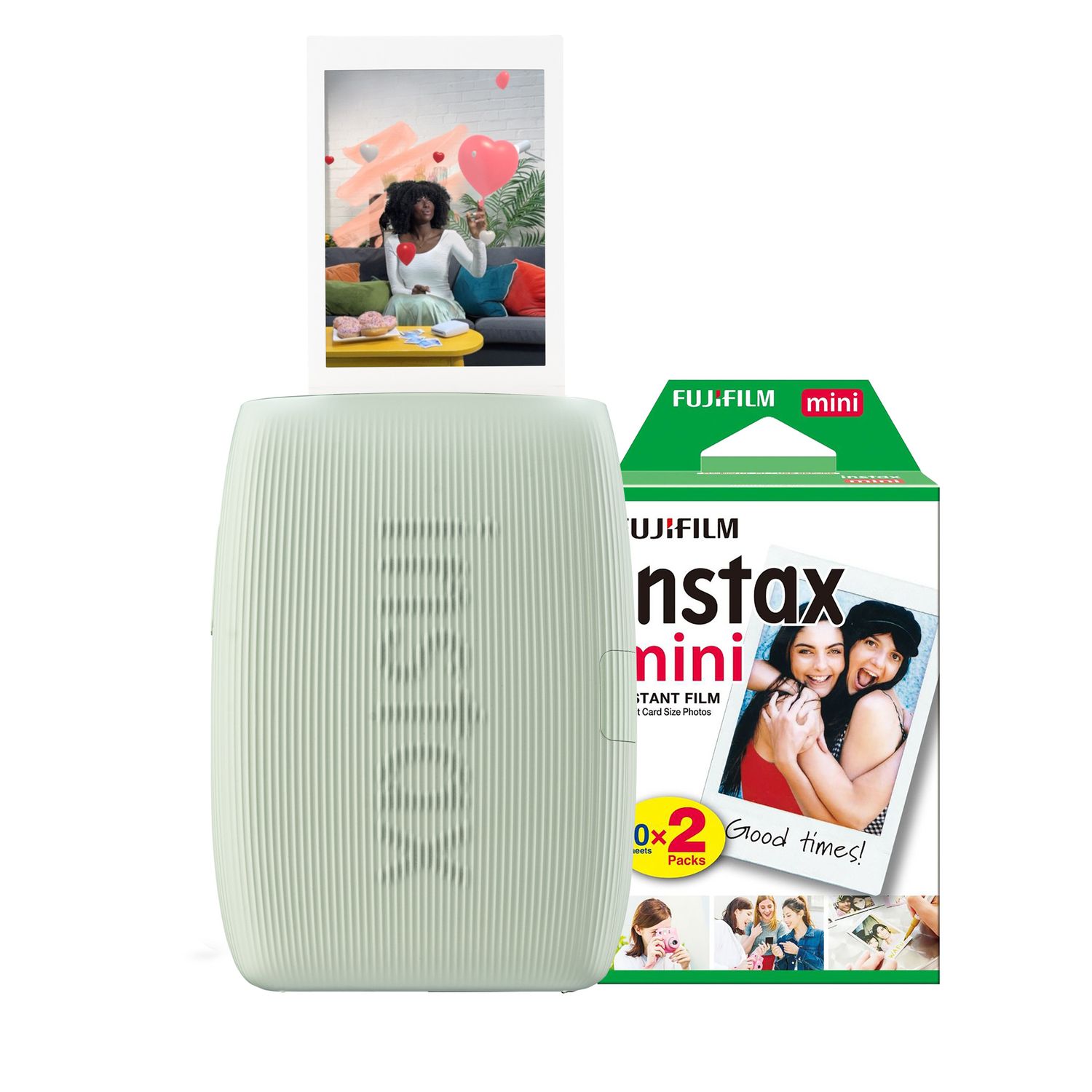 Fujifilm Instax Mini Link 3 Wireless Smartphone Photo Printer - Sage Green - Pri