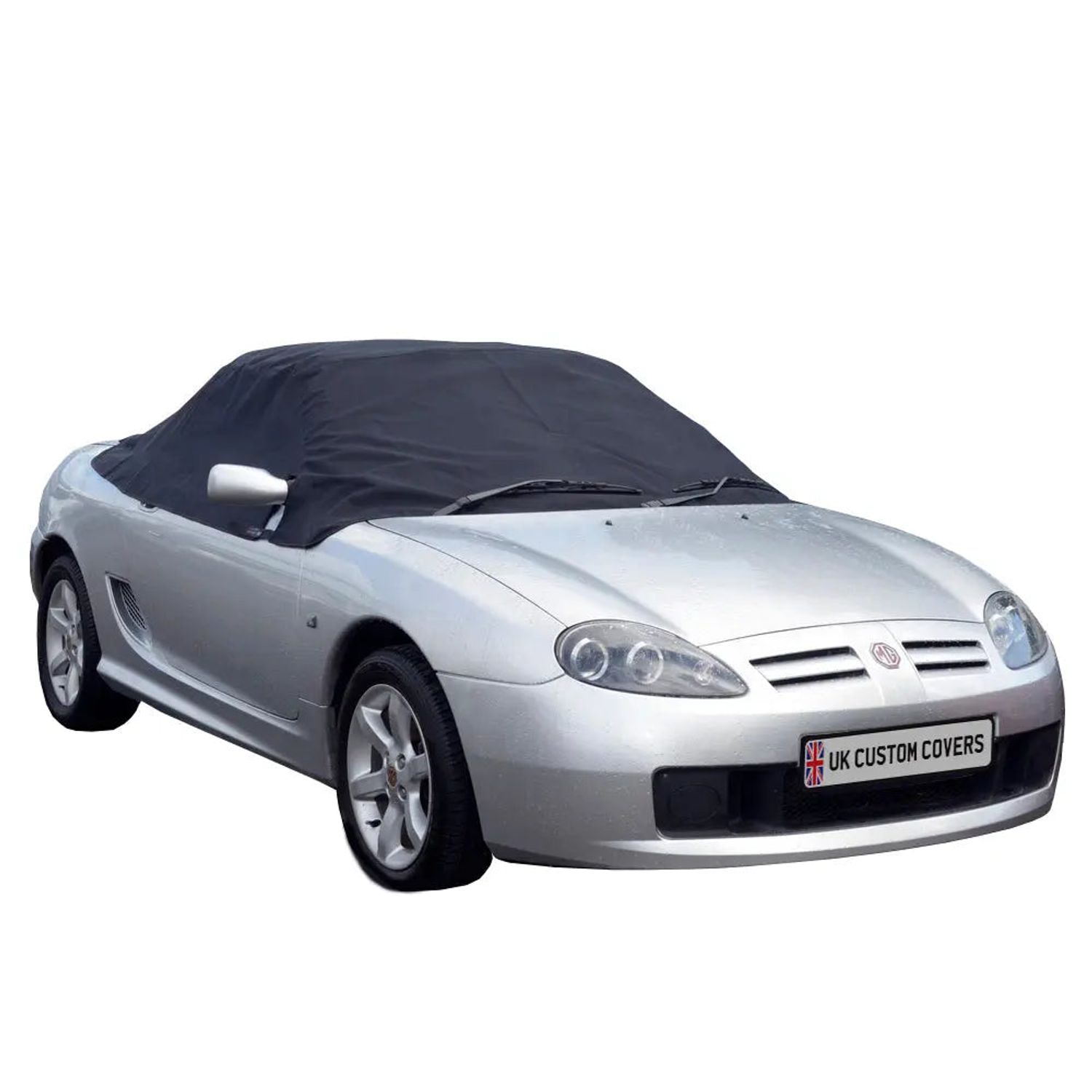 UK Custom Covers MG Mgf/tf Tailored Soft Top Half Cover Roof Protector - Black 1