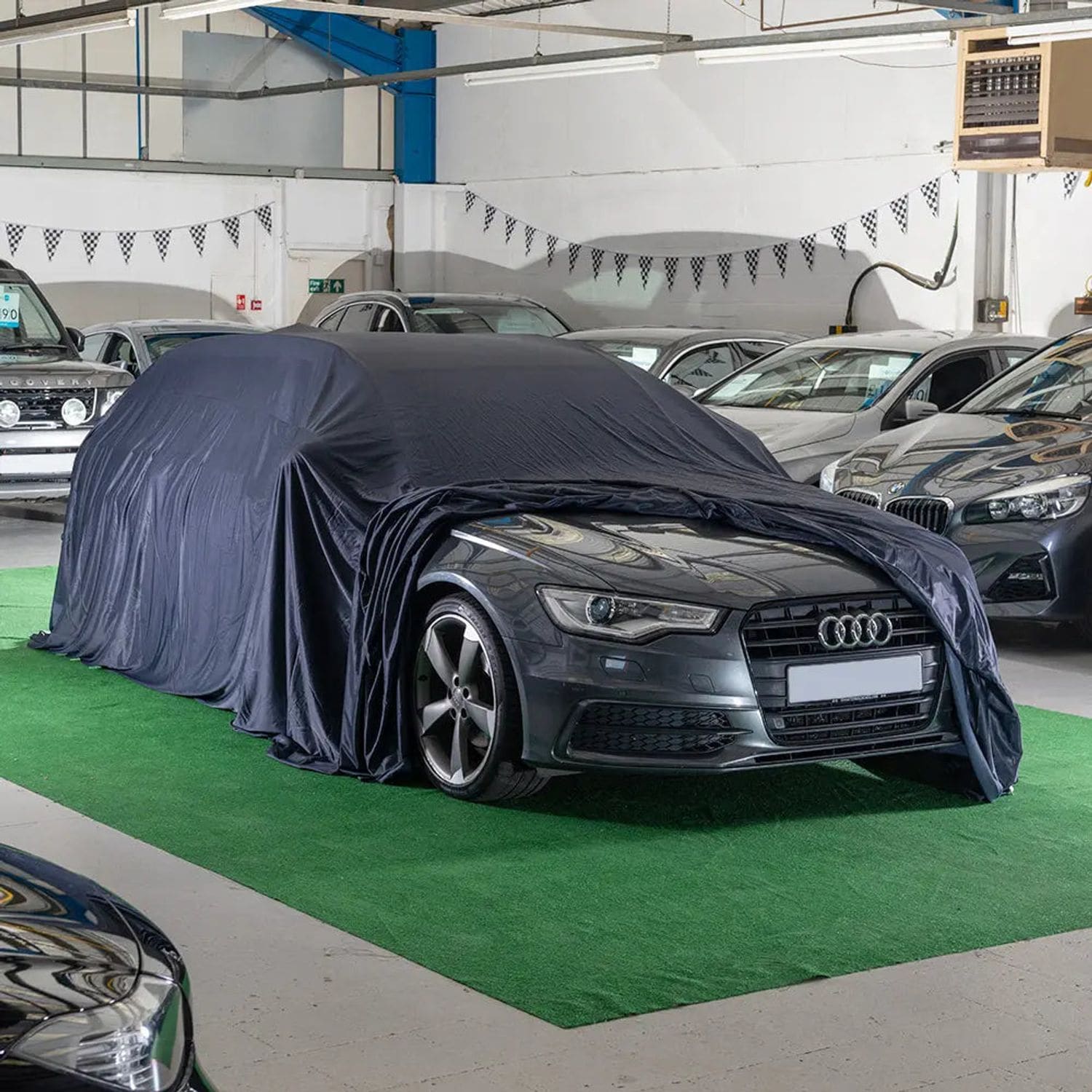 UK Custom Covers Fleece Lined Silk Showroom Reveal Cover (Extra Large 800cm x 50