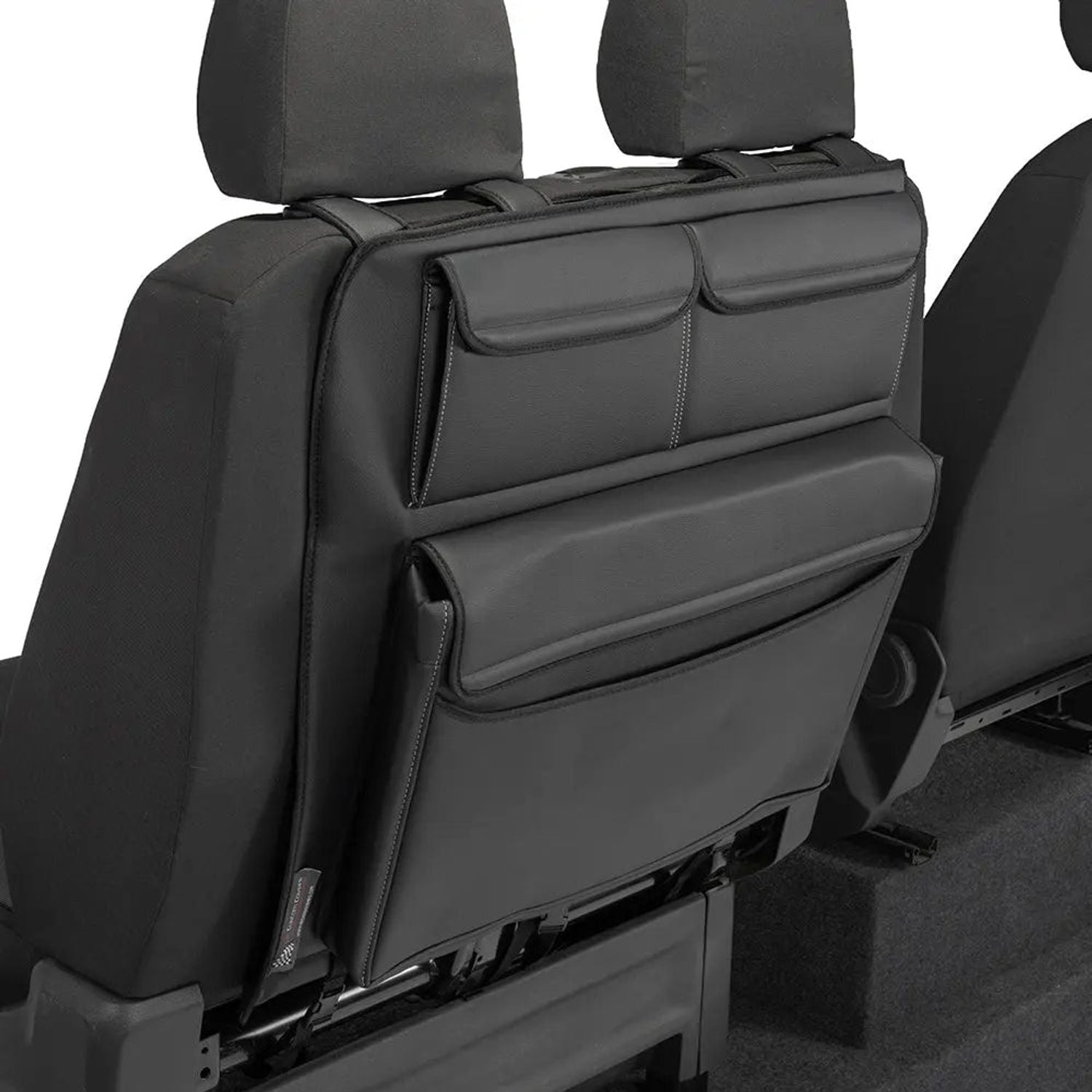 UK Custom Covers Renault Trafic Crew Cab Leatherette Double Seat Storage Organis