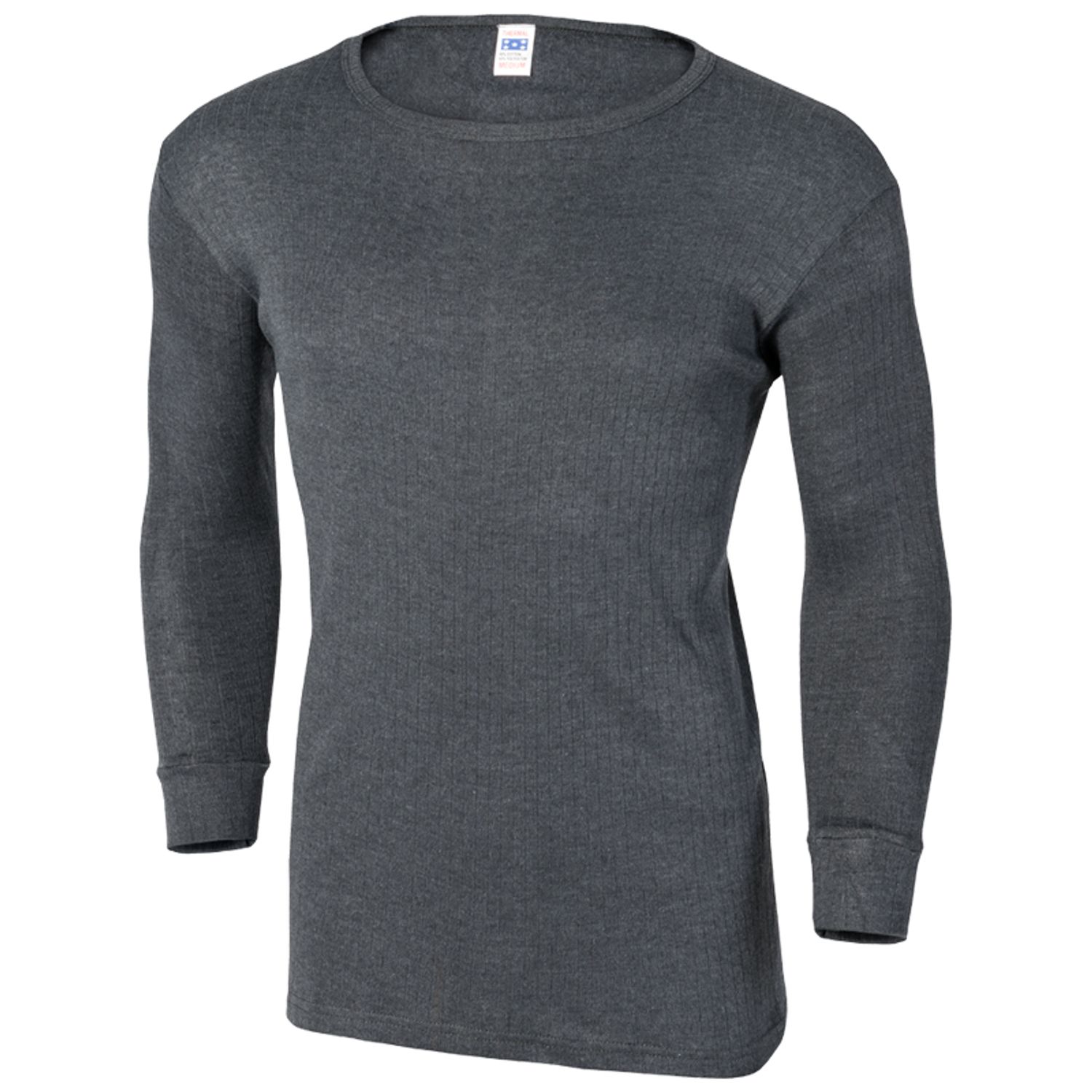 FlexiTog Thermal Vests Long Sleeves Charcoal - Size Small