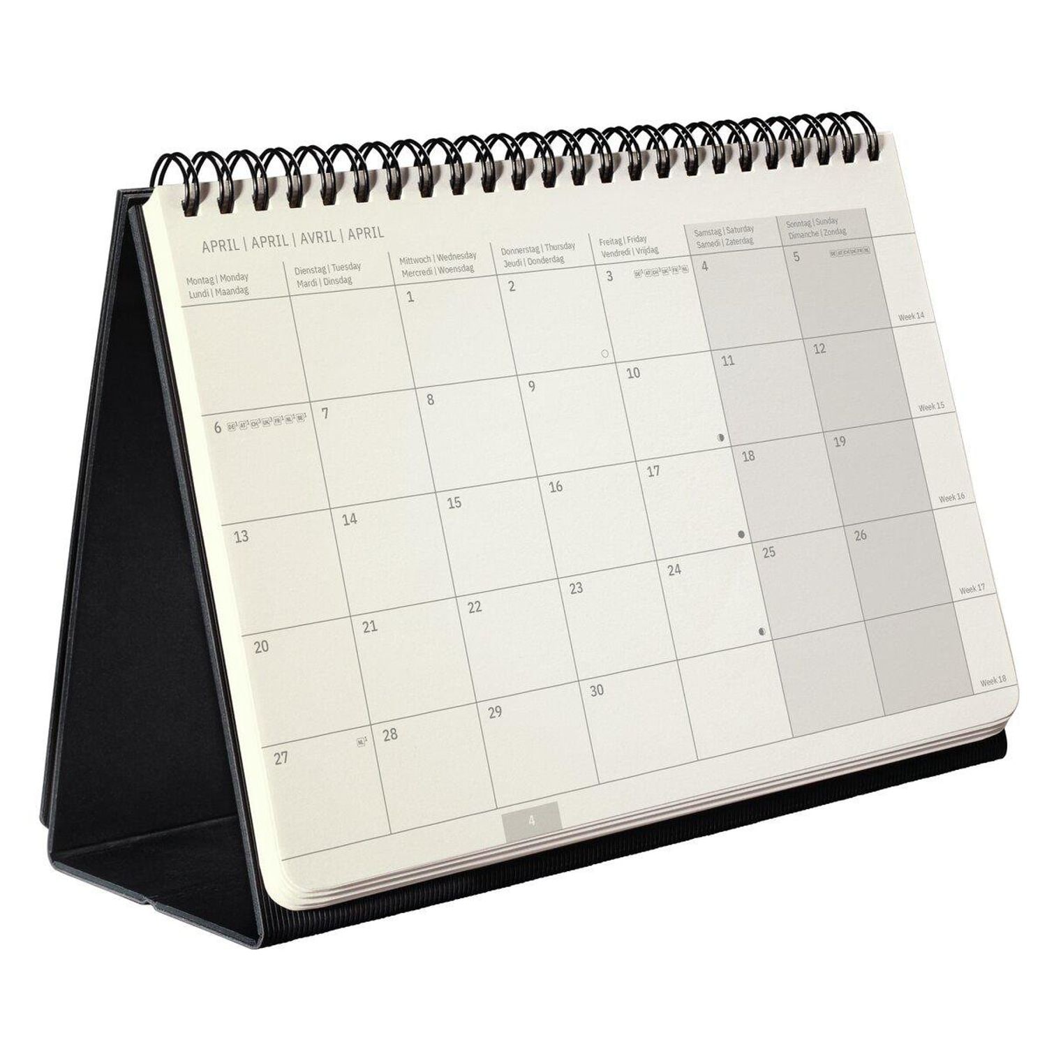 Sigel Conceptum Desktop Planner 2026 Month to View 300x143x18mm Black
