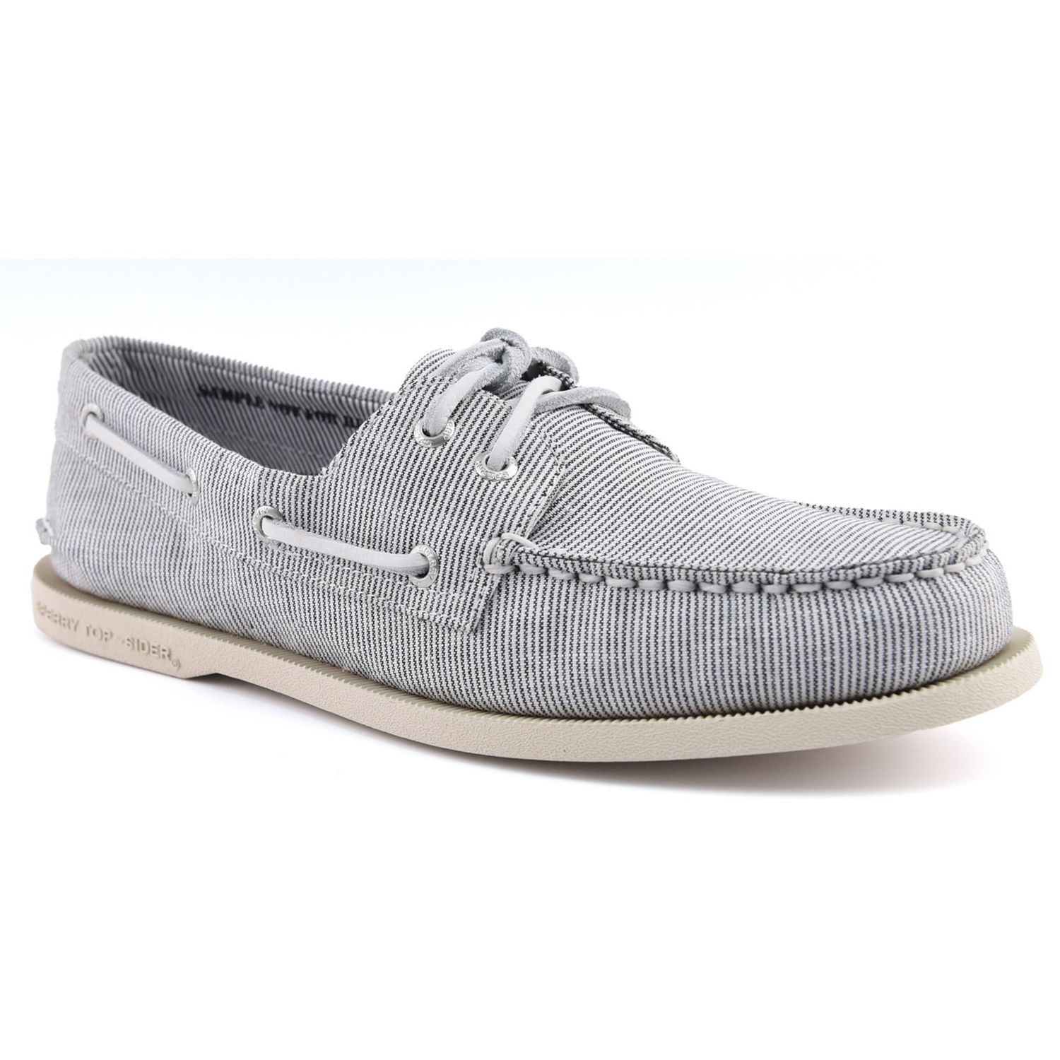 Sperry Authentic Original Pinstripe Boat Shoes for Male - Size 8