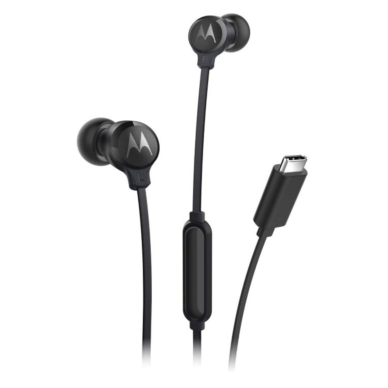 Motorola 3C-S Wired In-Ear USB-C Earbuds Black