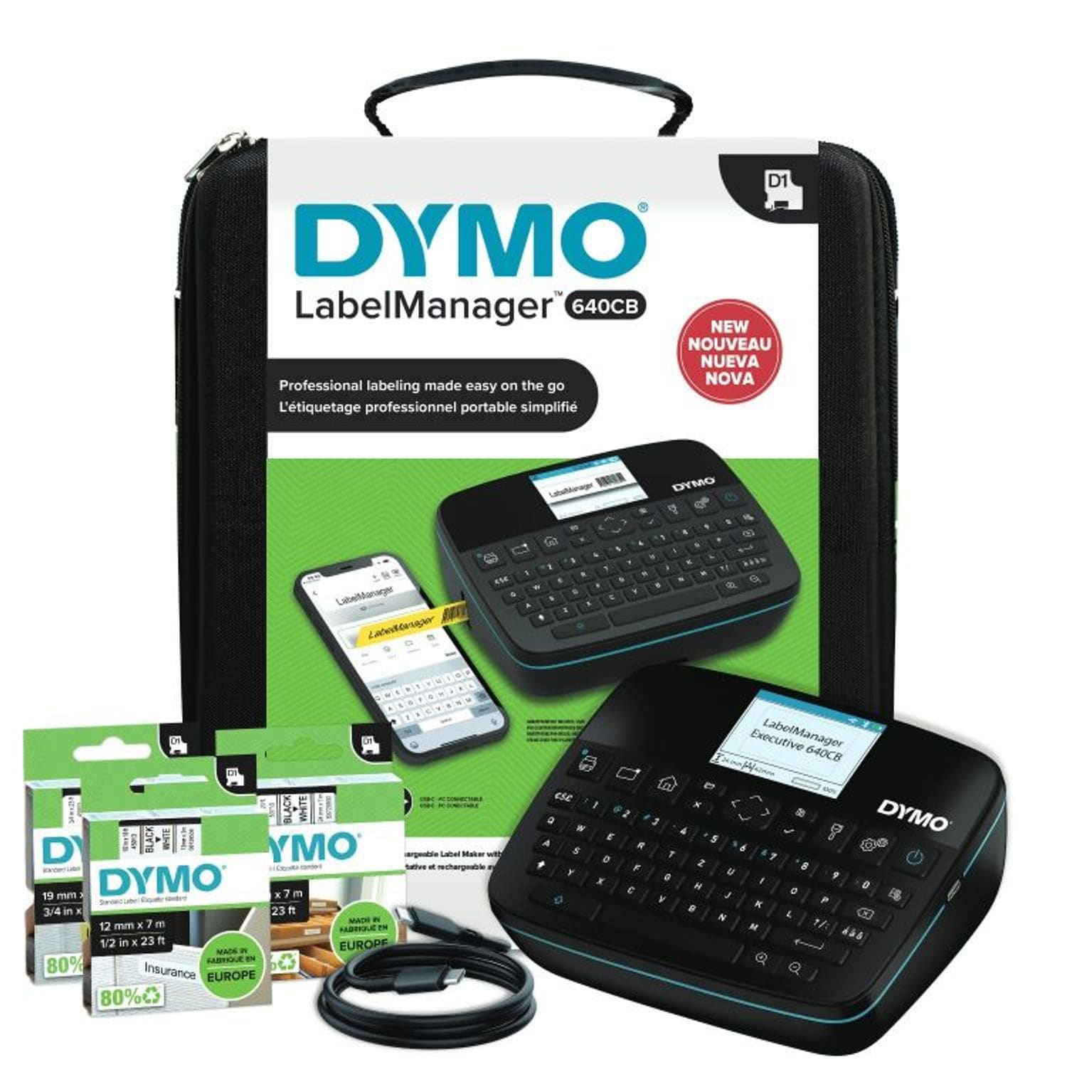 Dymo Label Manager Executive 640CB Labelling Machine Kit