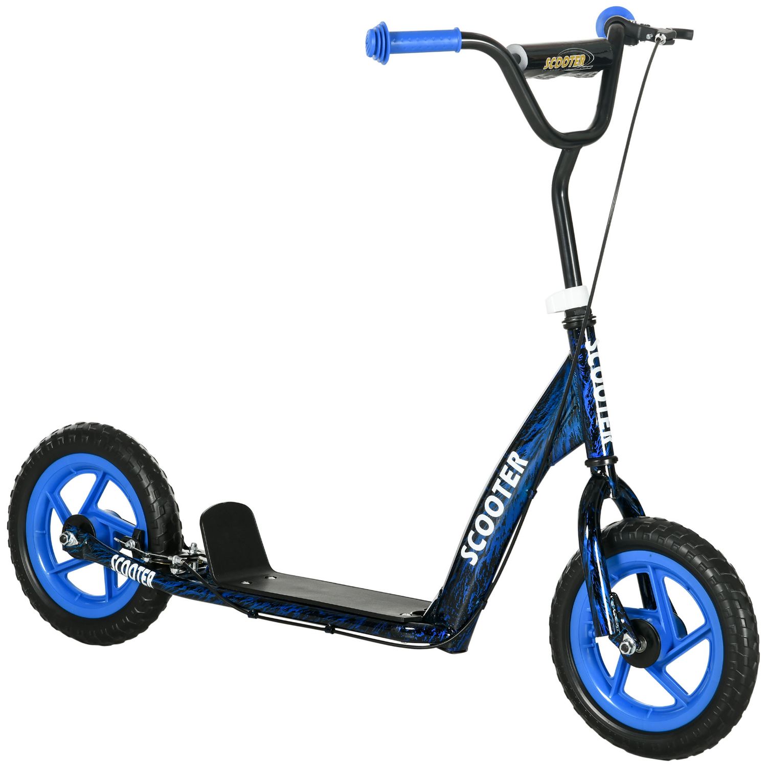 AIYAPLAY Kids Scooter with Adjustable Handlebar, Kick Scooter - Blue