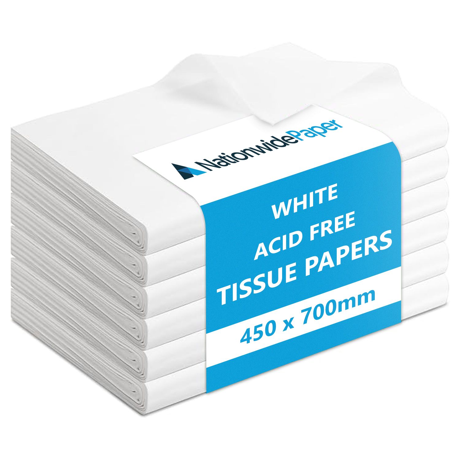 Nationwide Paper 450x700mm White Acid Free Tissue Paper Large Quality Wrapping G