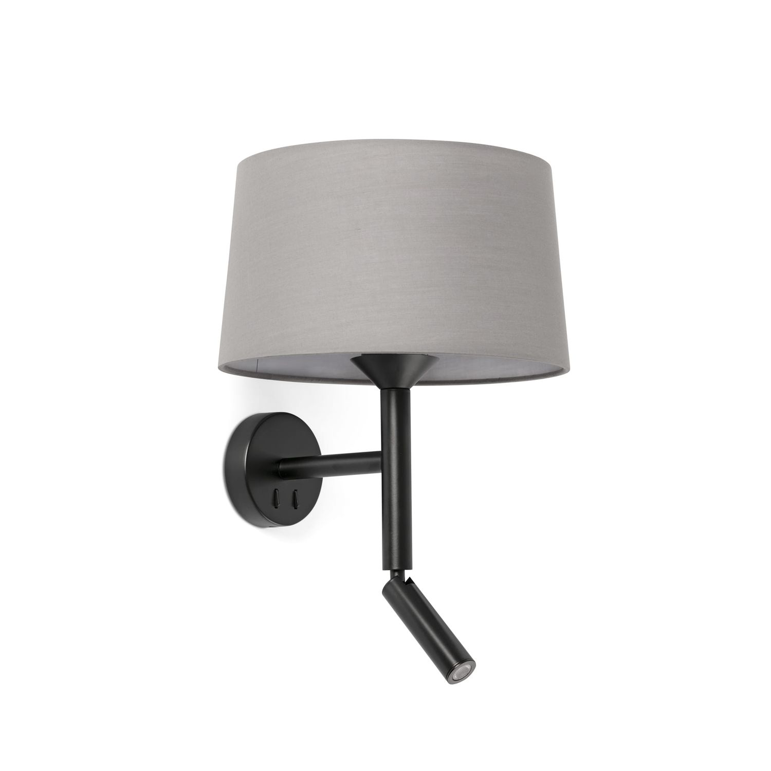 Faro Lighting Windsor Reading Wall Light Black Grey 1x E27