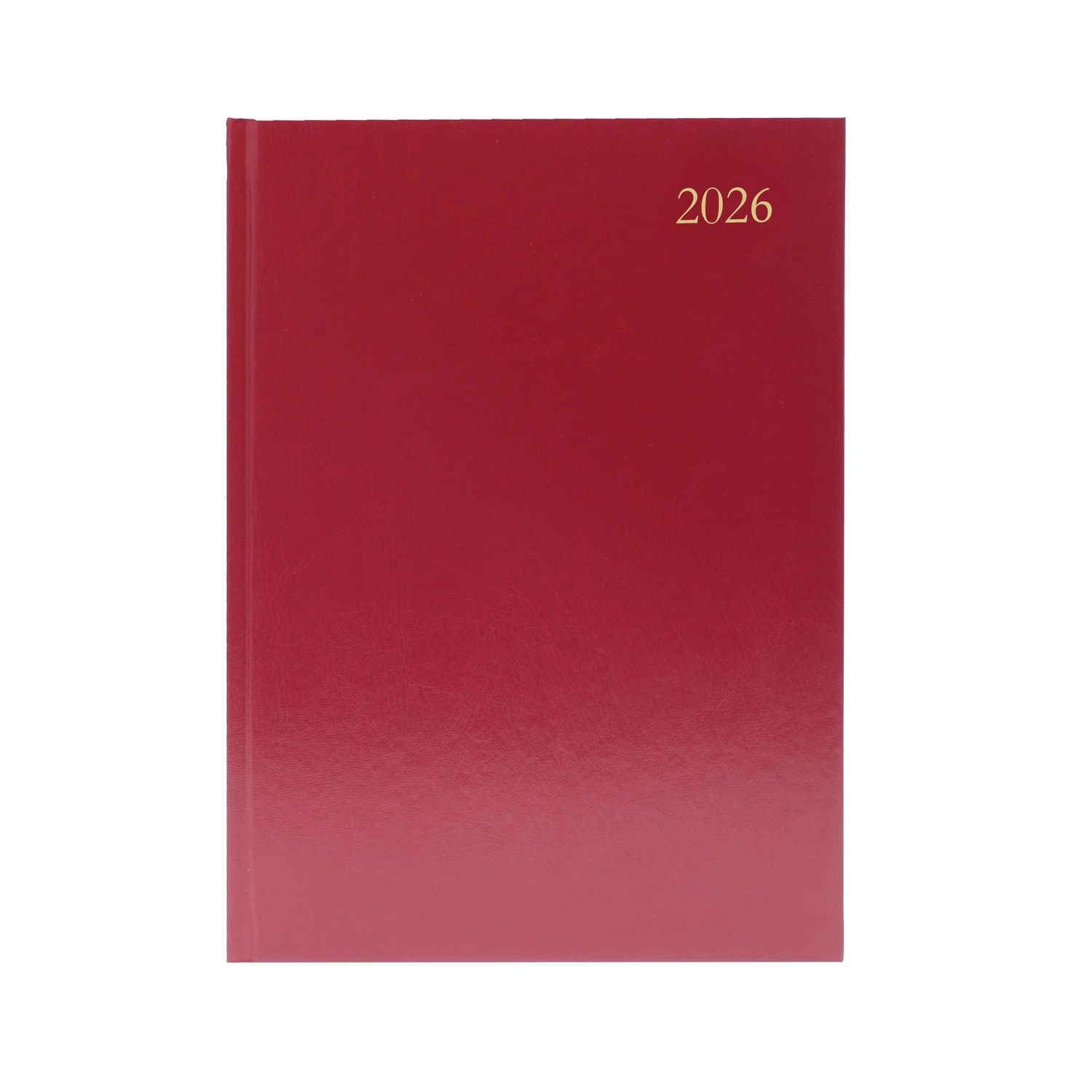 5 Star 5 Star Desk Diary Day per Page A5 Burgundy 2026