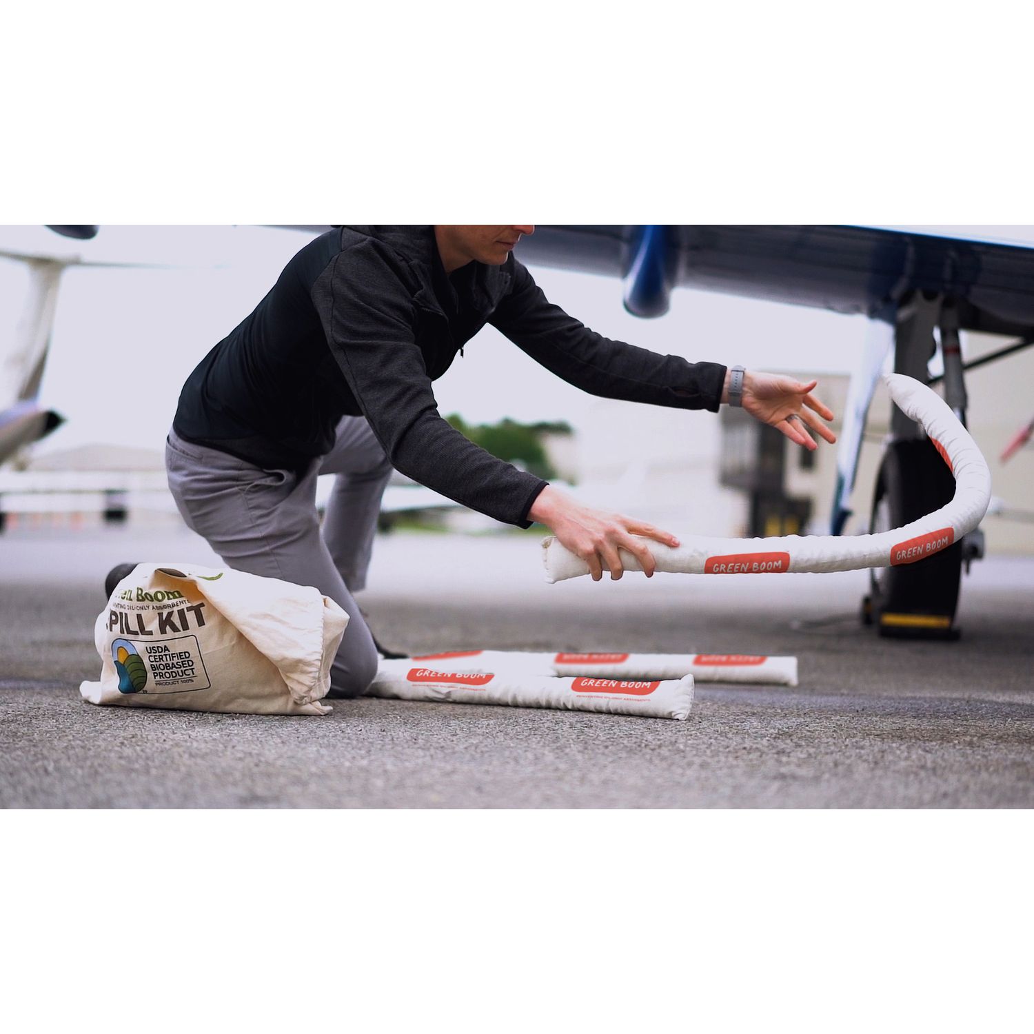 Oil-Only Sock 8cm x 30cm Pack of 10