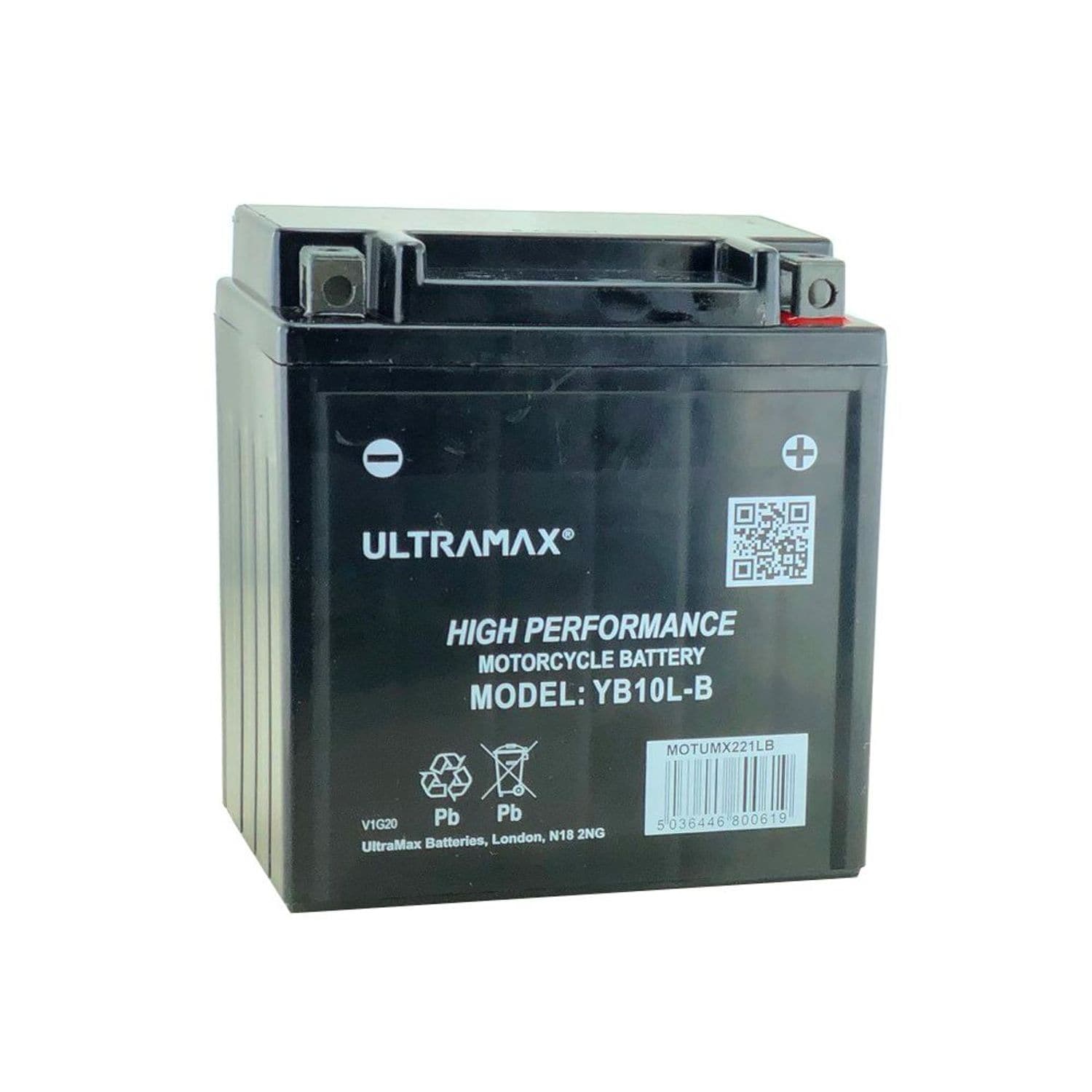 Ulltramax UltraMax Yumicron YB10L-B, 12v 11Ah Motorcycle Batteries  L 135mmX W 9