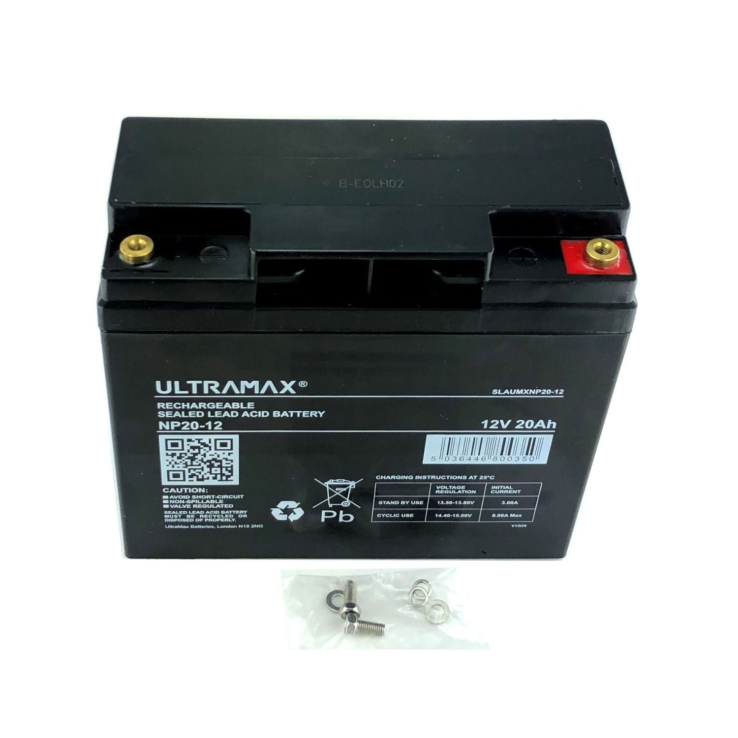 Ulltramax UltraMax NP20-12, 12V 20AH 20HR (as 17AH, 18AH, 19AH & 22AH) Sealed Le