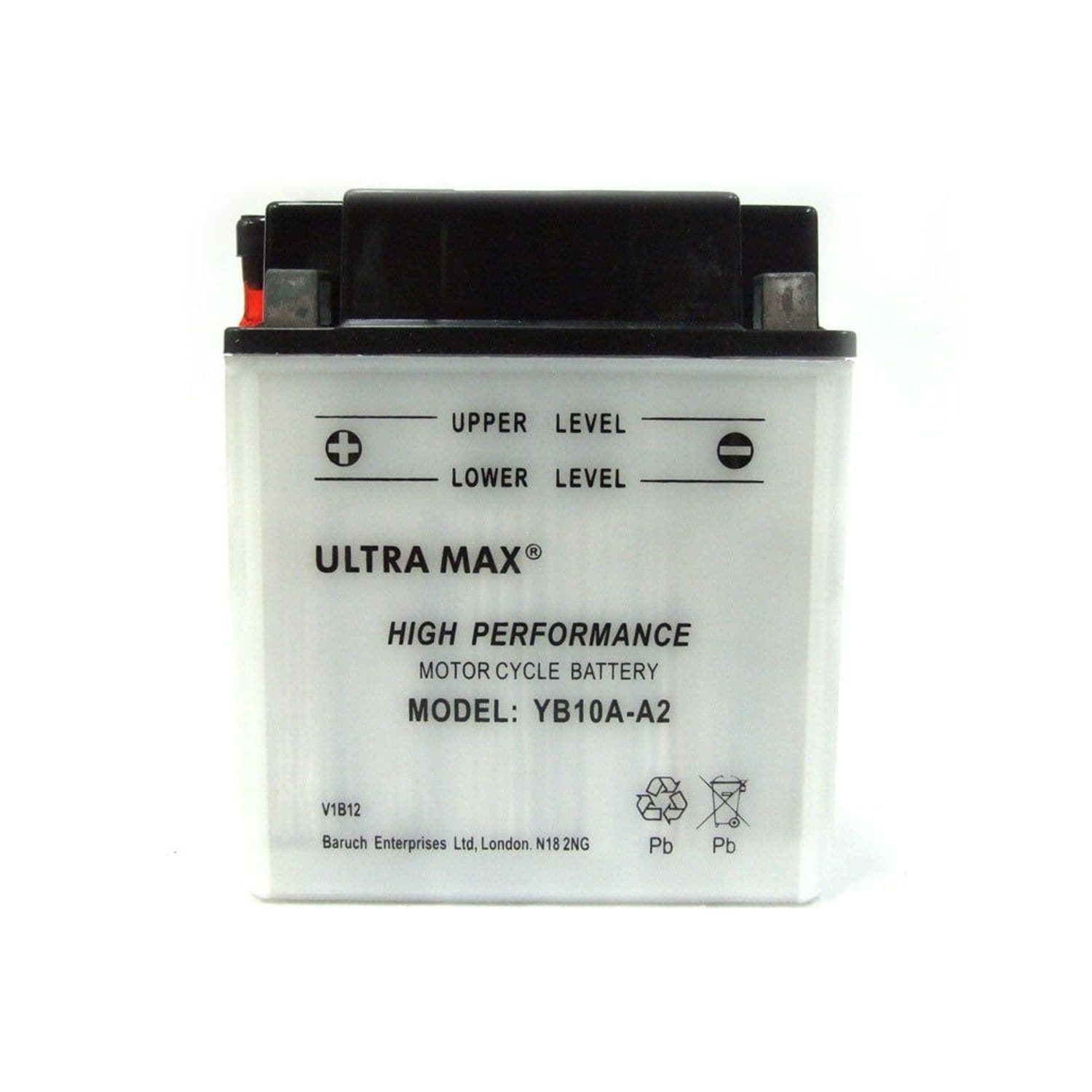 Ulltramax UltraMax Yumicron YB10A-A2, 12v 11Ah Motorcycle Batteries  L 135mmX W