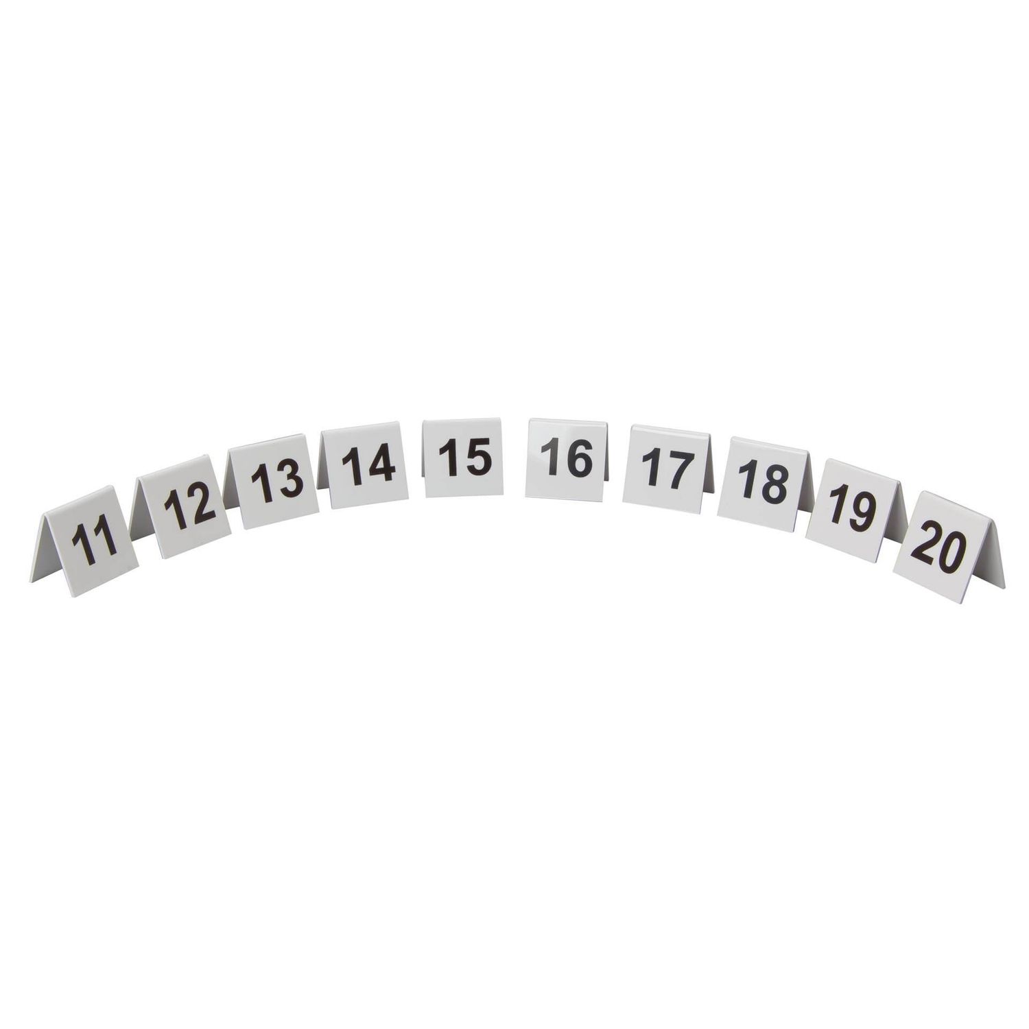 Beaumont Plastic Table Numbers 11-20