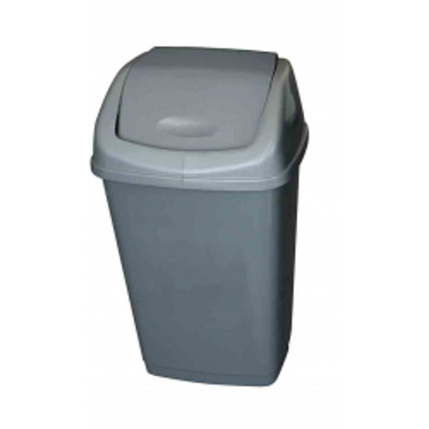 2 5 Litre Grey Plastic Bin with Swing Lid
