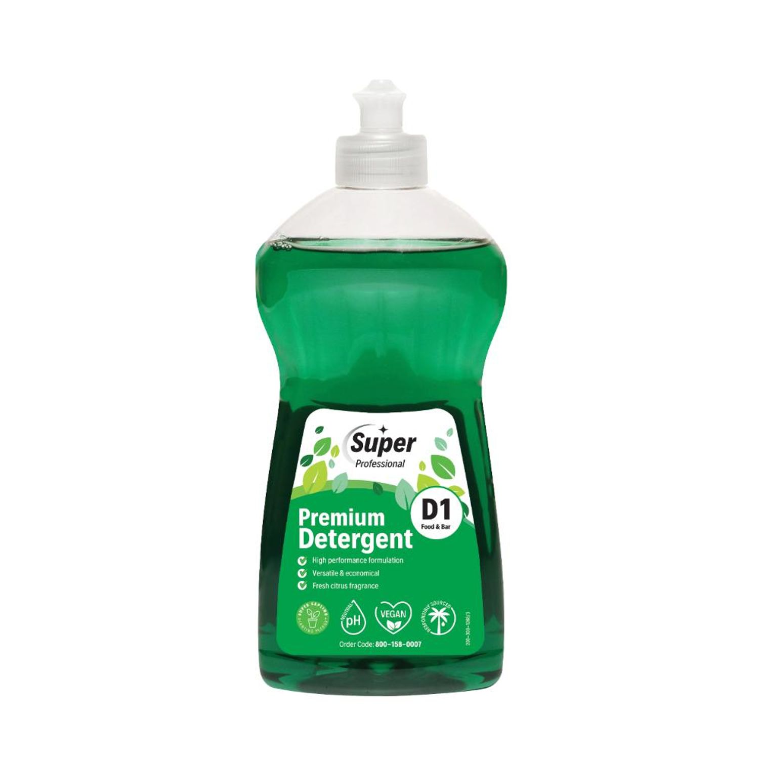 Super Professional Concentrated Green Detergent 500ml - Pack of 12