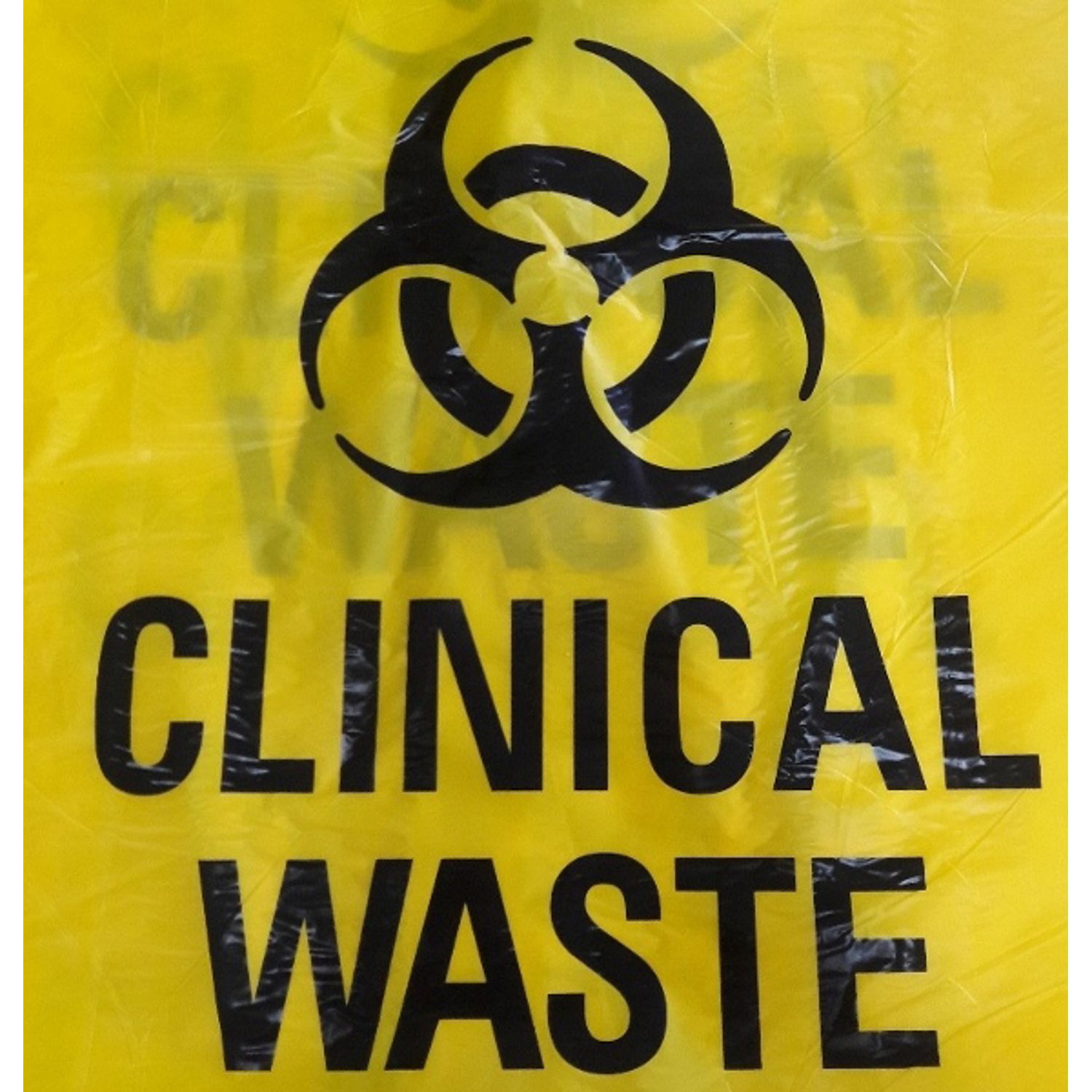 UGROUP 20 Litre Pedal Bin with Clinical Sticker - Yellow