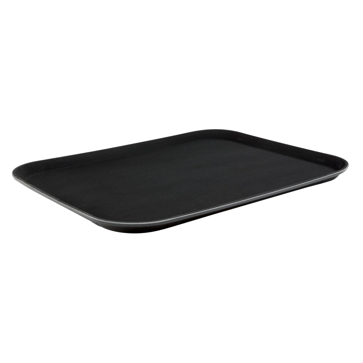 Beaumont 14x18in Rectangular Black Non Slip Tray